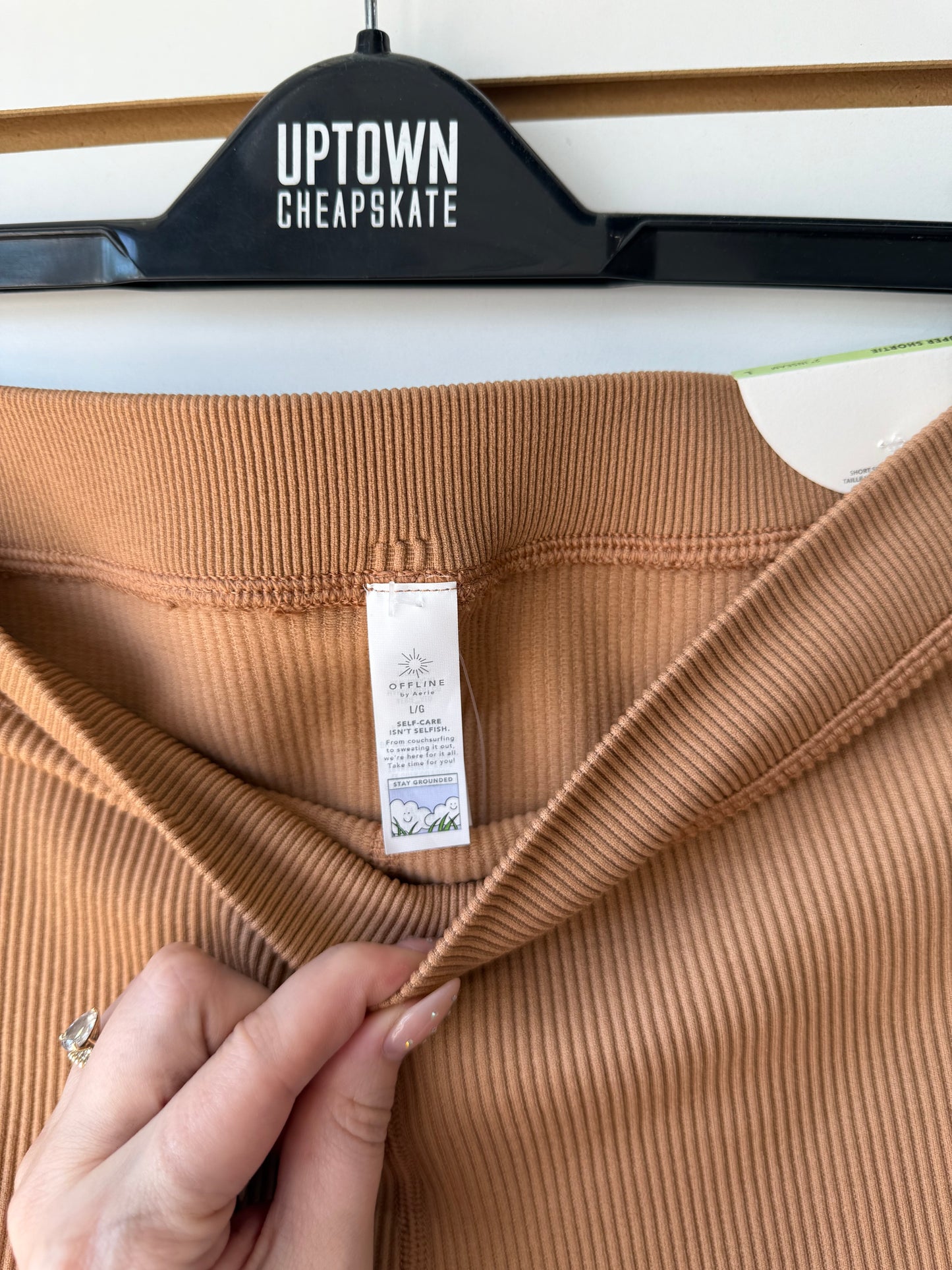 NWT Aerie Offline super court shortie shorts sz large