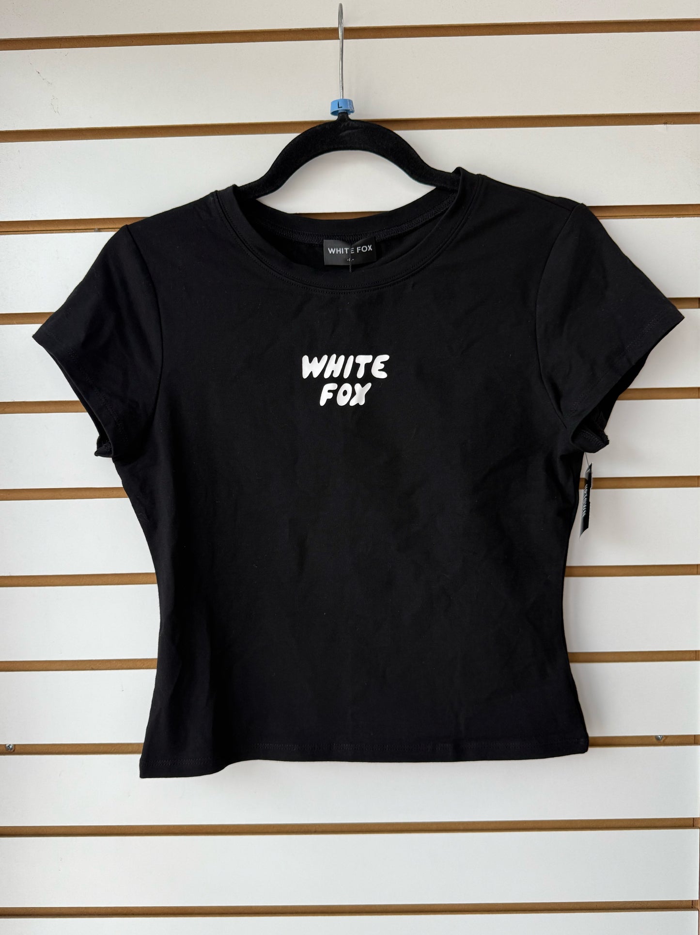 NWT White Fox break the records baby tee size large