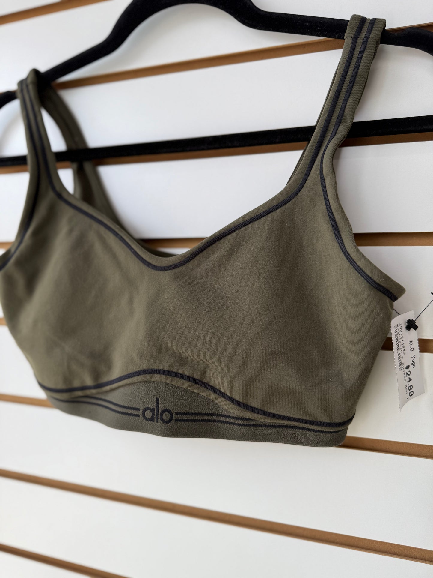 ALO Yoga airbrush heart throb bra size Small