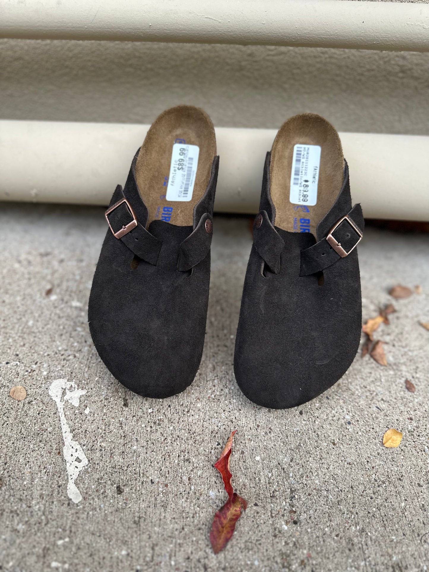 Birkenstock Boston mocha suede (women’s 8) like-new
