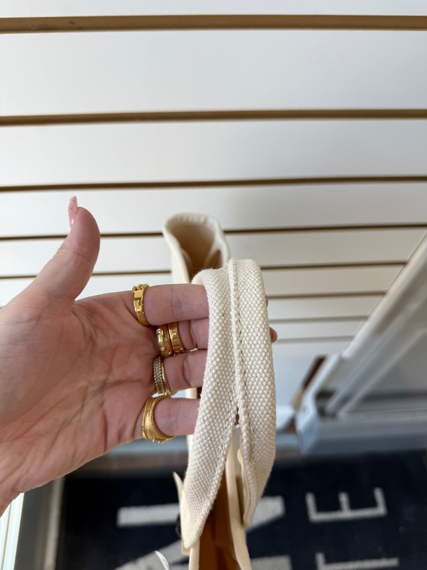 Tory Burch mini canvas tote