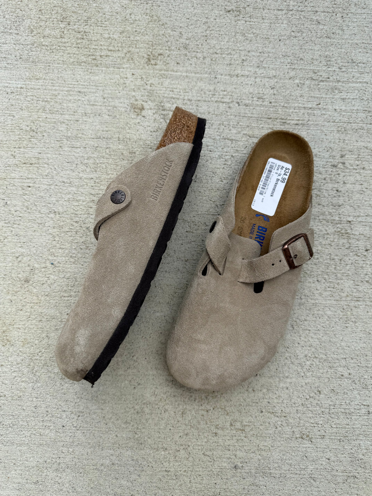 Birkenstock boston suede softbed clogs size women’s 9