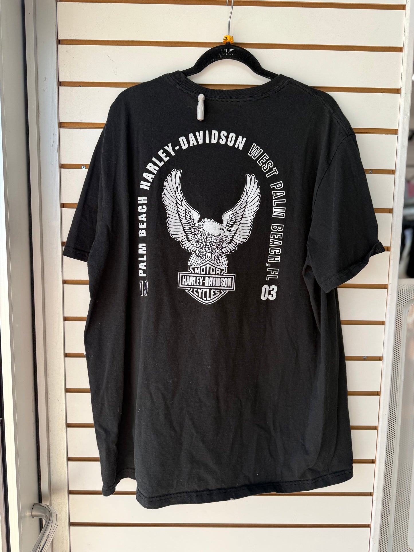 Harley Davidson black Palm Beach tee size 2XL