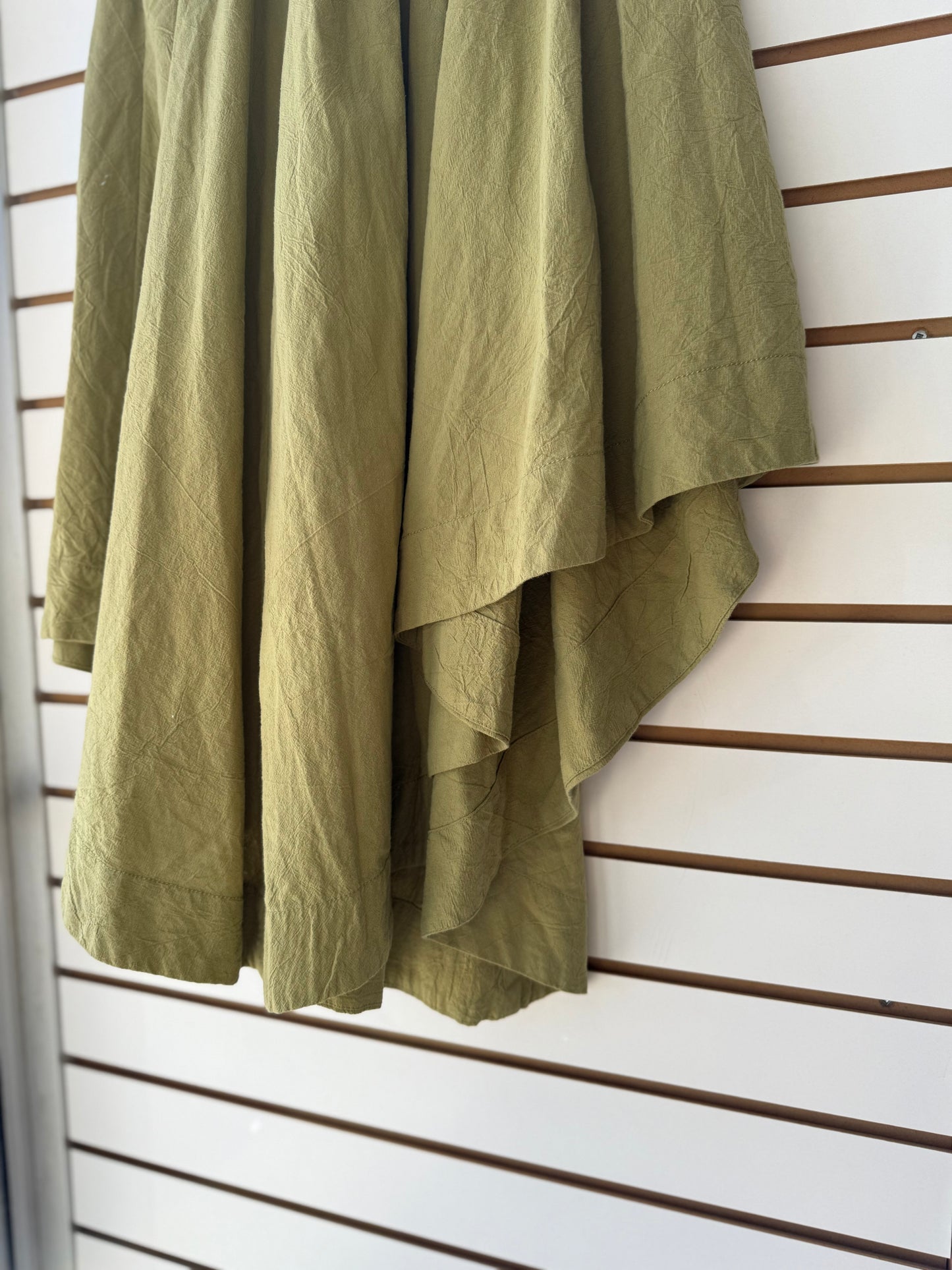 free people free-est green midi skirt size small