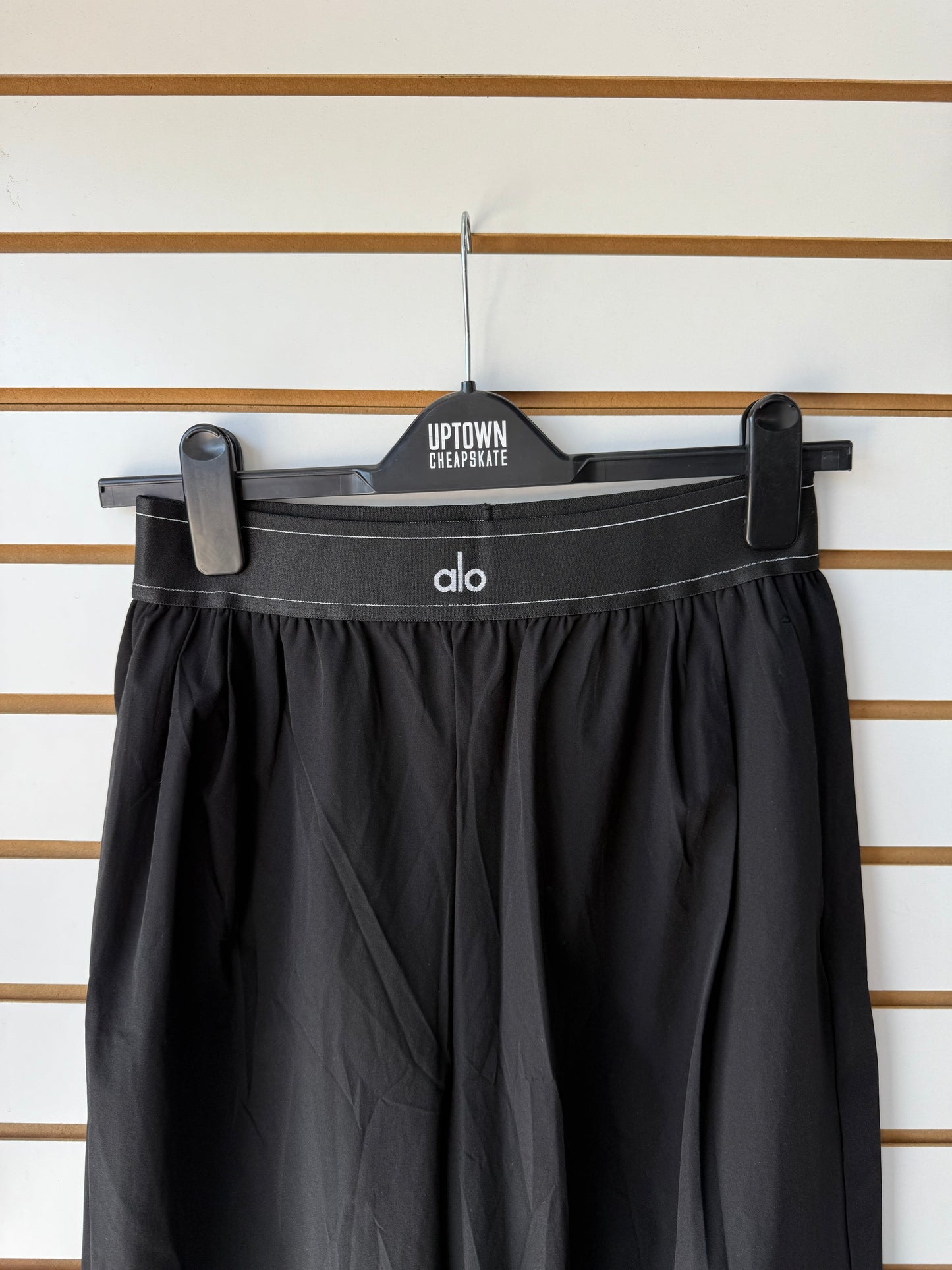 ALO Yoga black suit up trousers (no tag, marked as small)