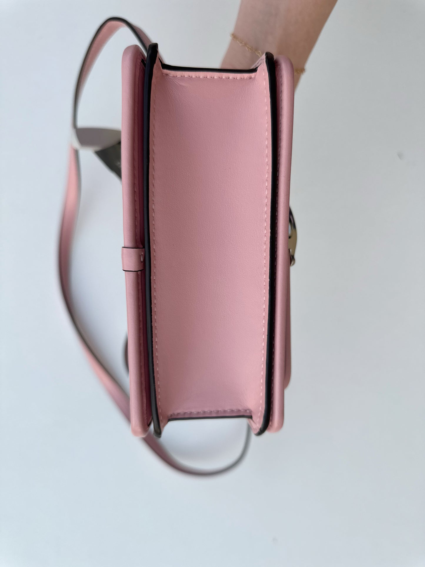 Coach Bandit pink/signature colorblock crossbody bag