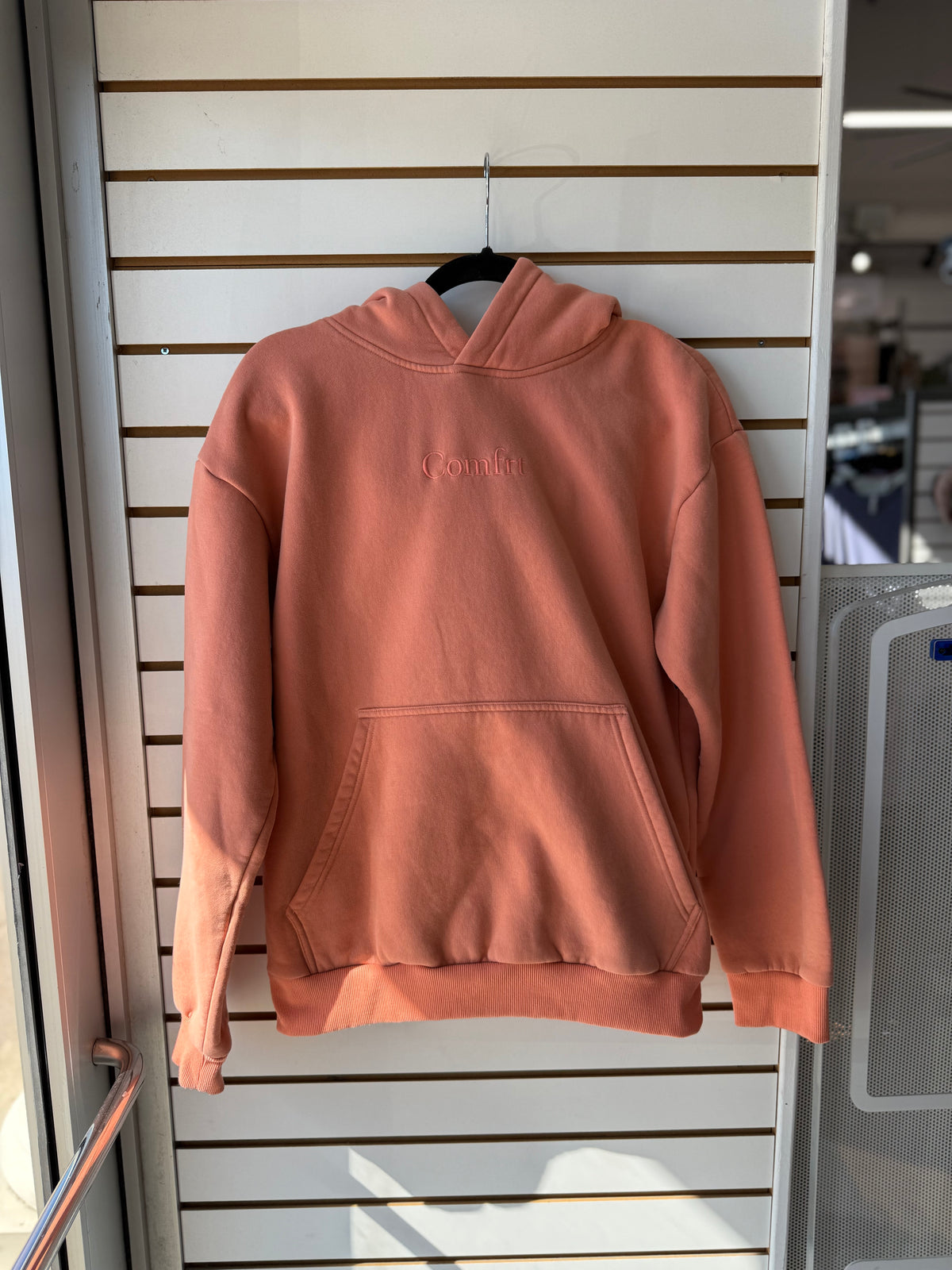 Comfrt orange hoodie size XS