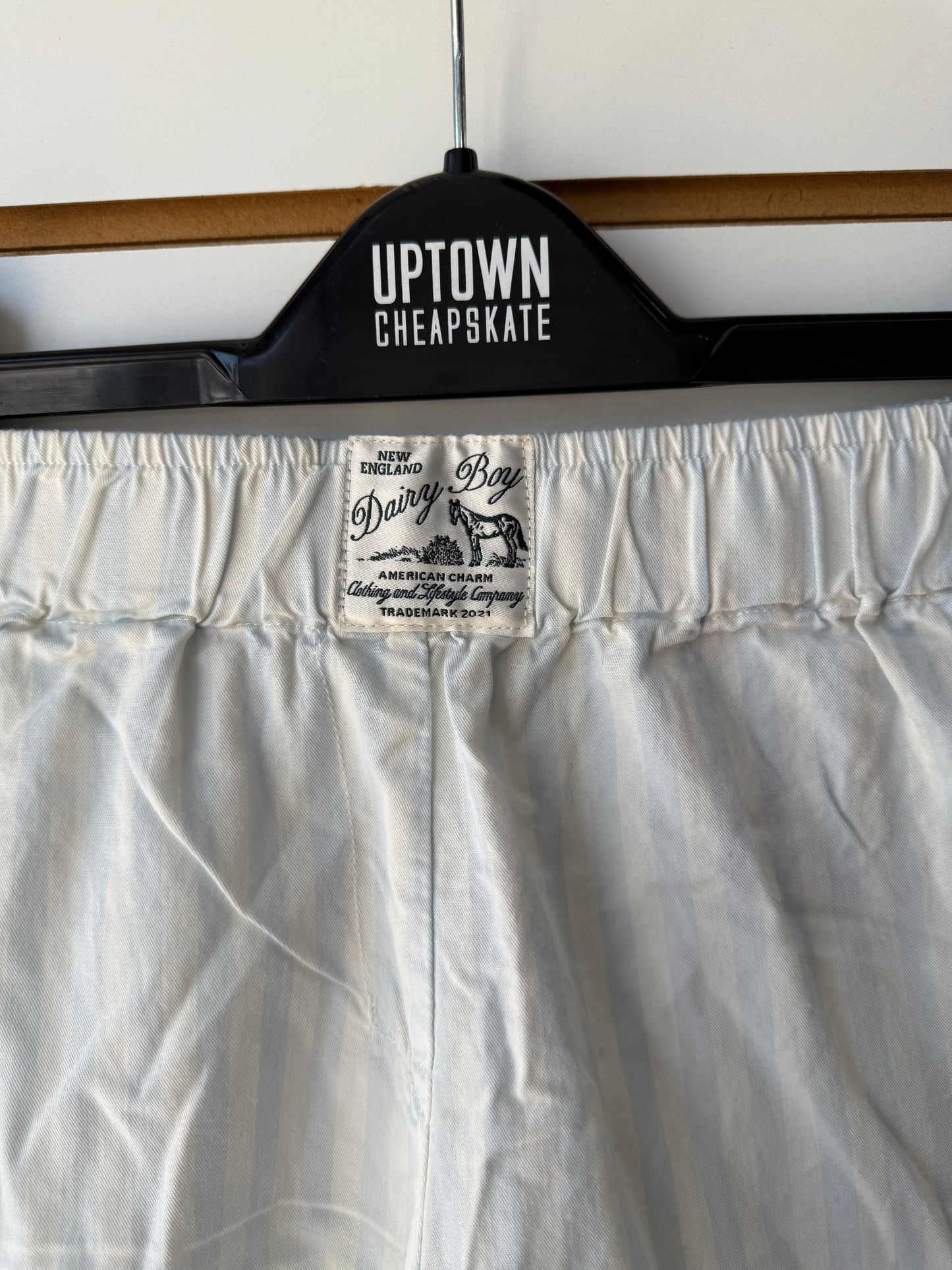 Dairy boy striped boxer shorts size S/M