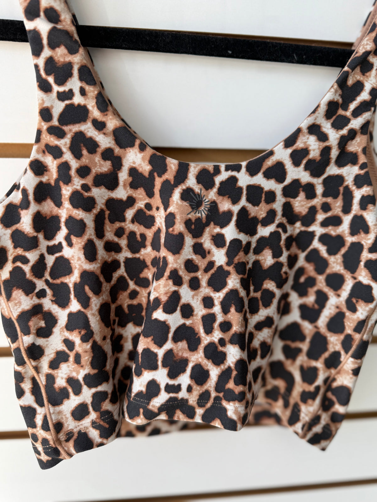 Aerie leopard cheetah tank sports bra size small