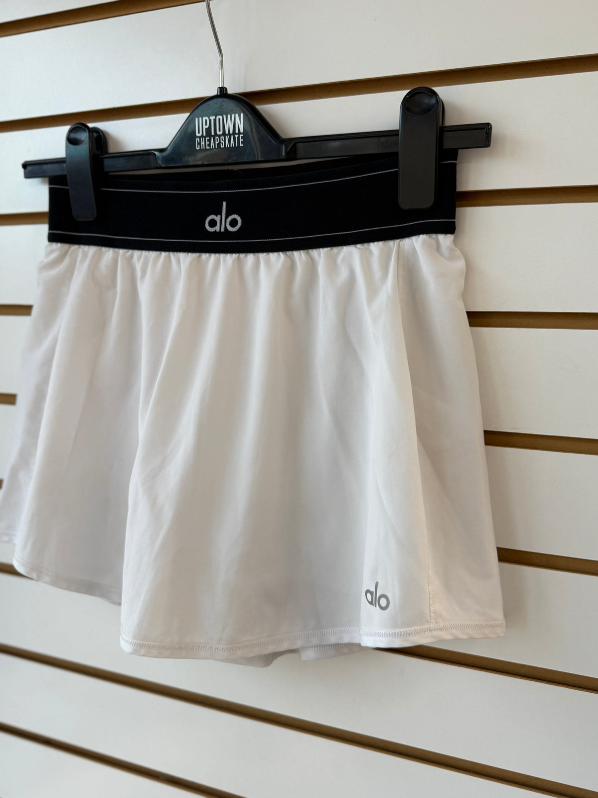 ALO Yoga white match point tennis skirt (no tag, size XS)