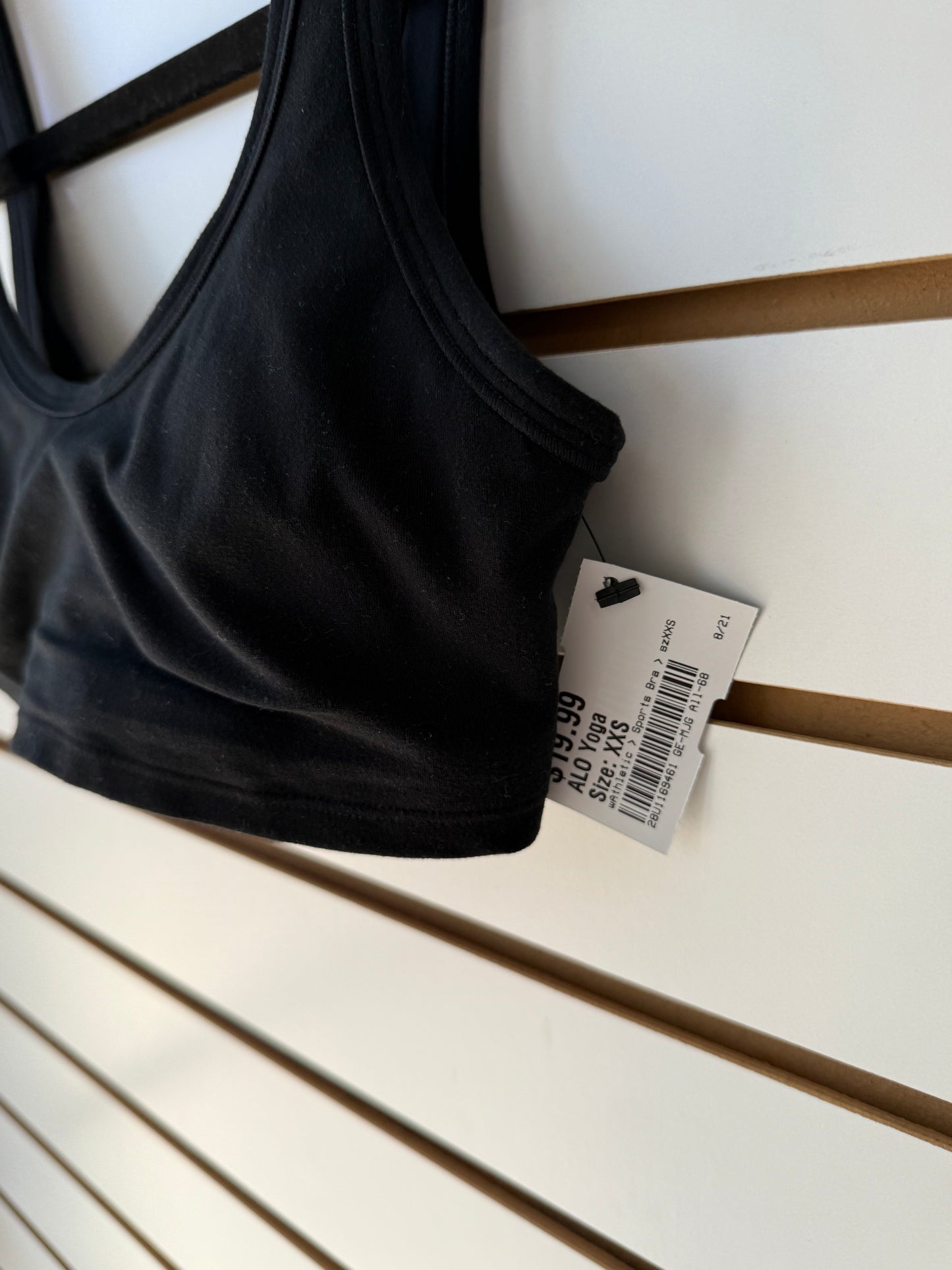 ALO Yoga black sports bra size XXS