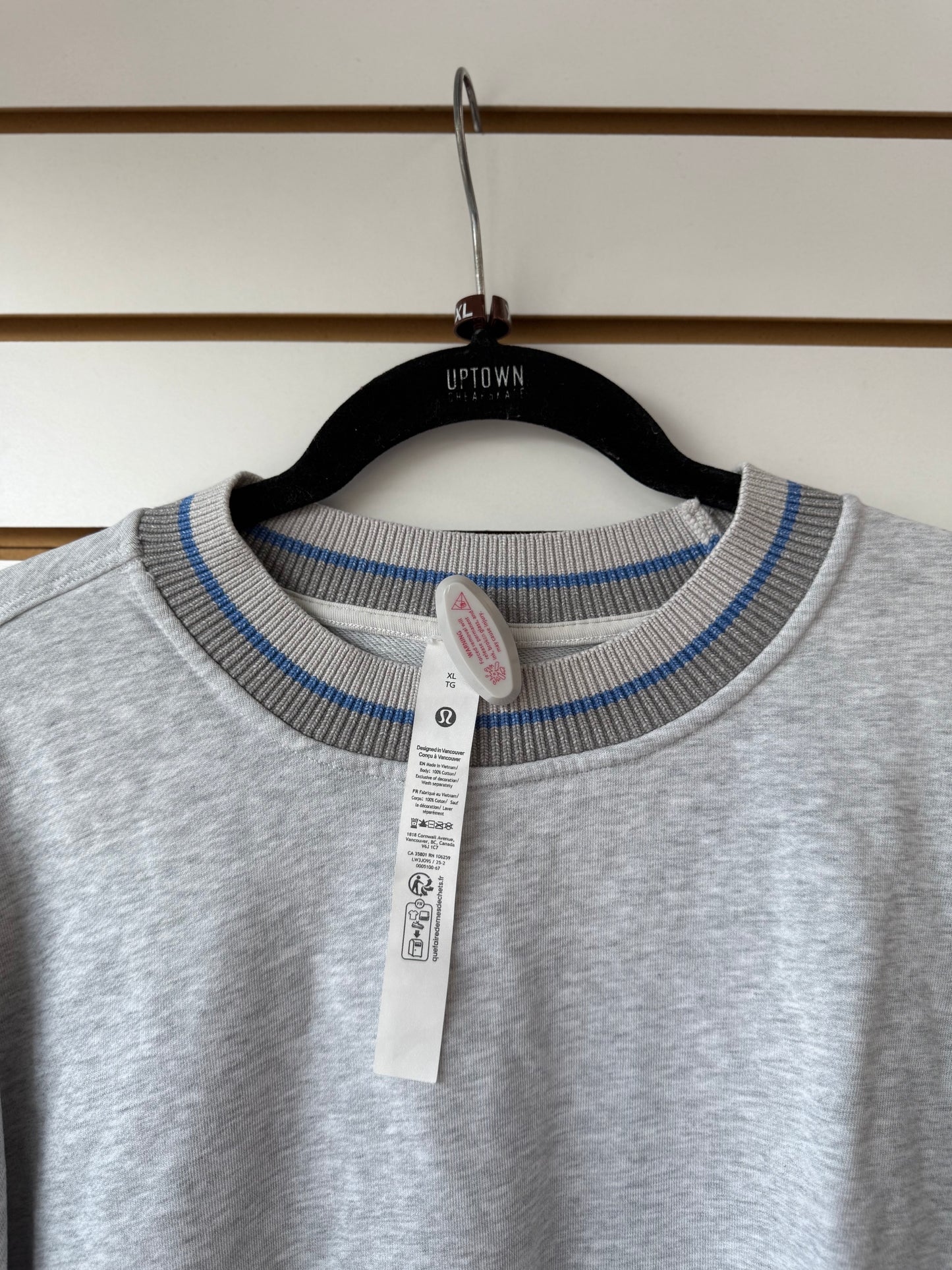 Lululemon perfectly oversized ringer crewneck size XL