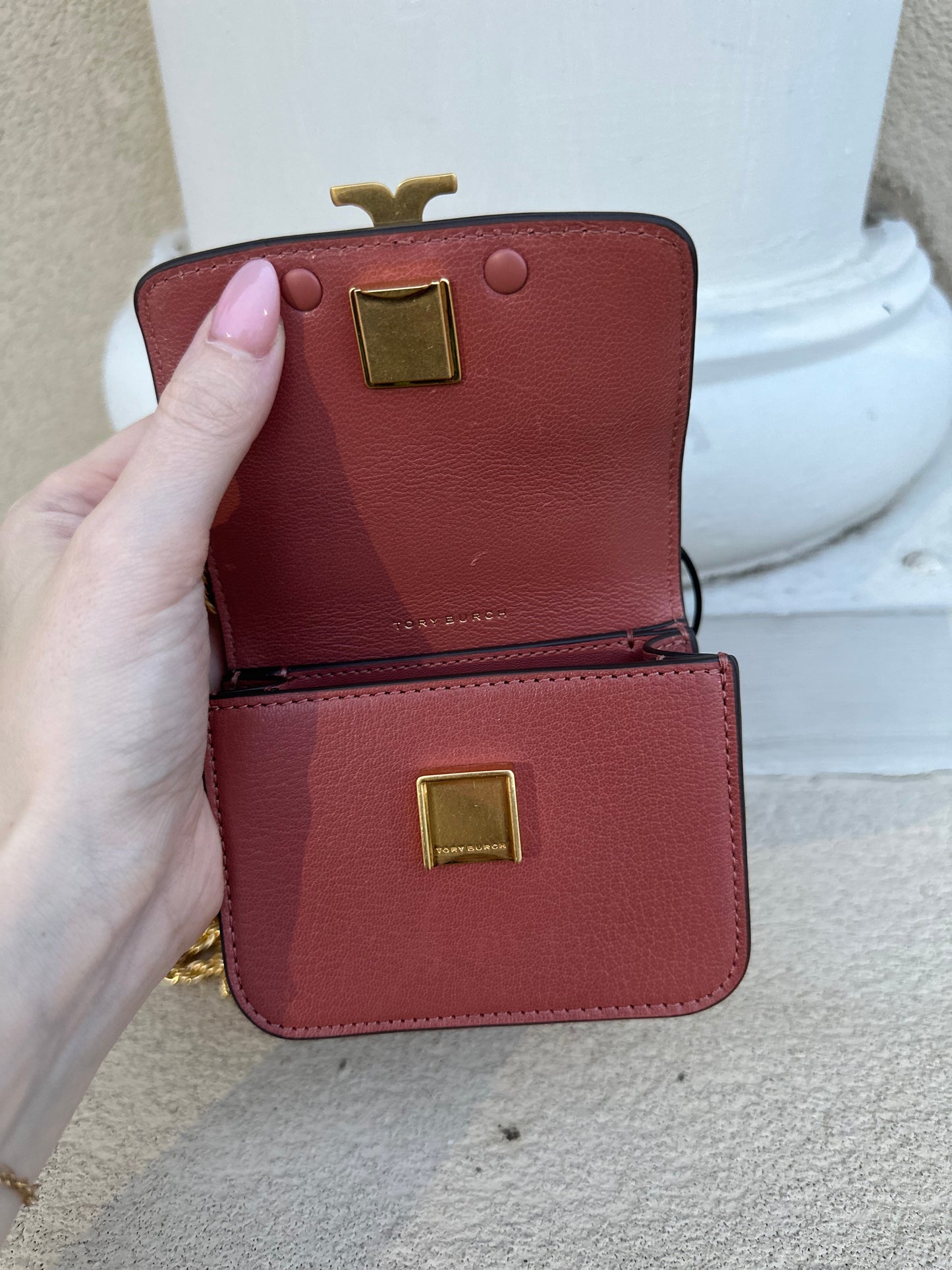 Tory Burch mini Eleanor bag / gold chain