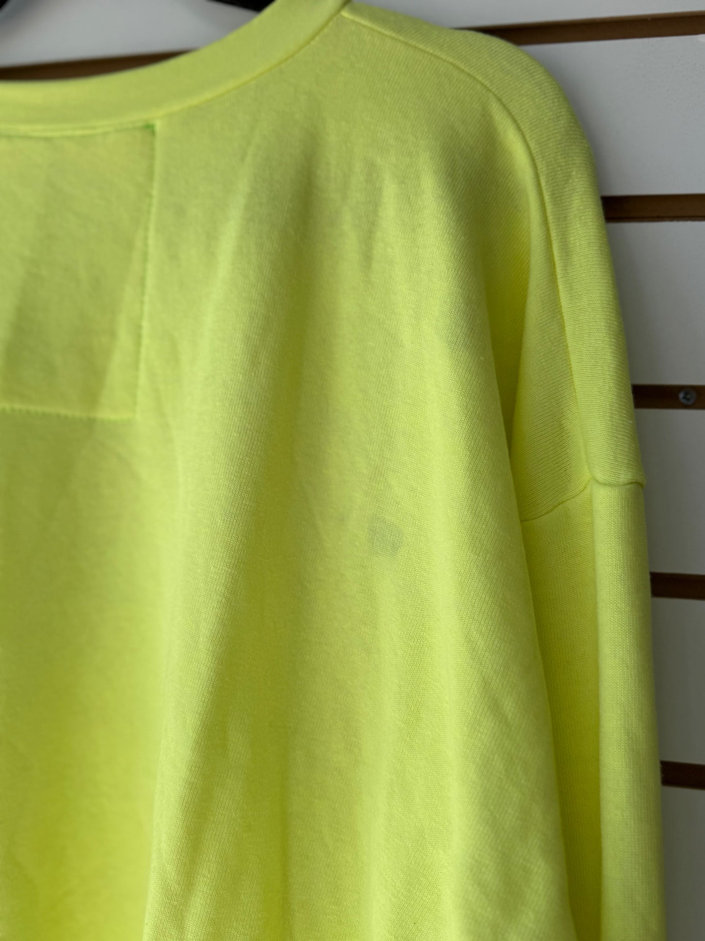 Aviator Nation yellow logo pullover size XL (small flaw on back)
