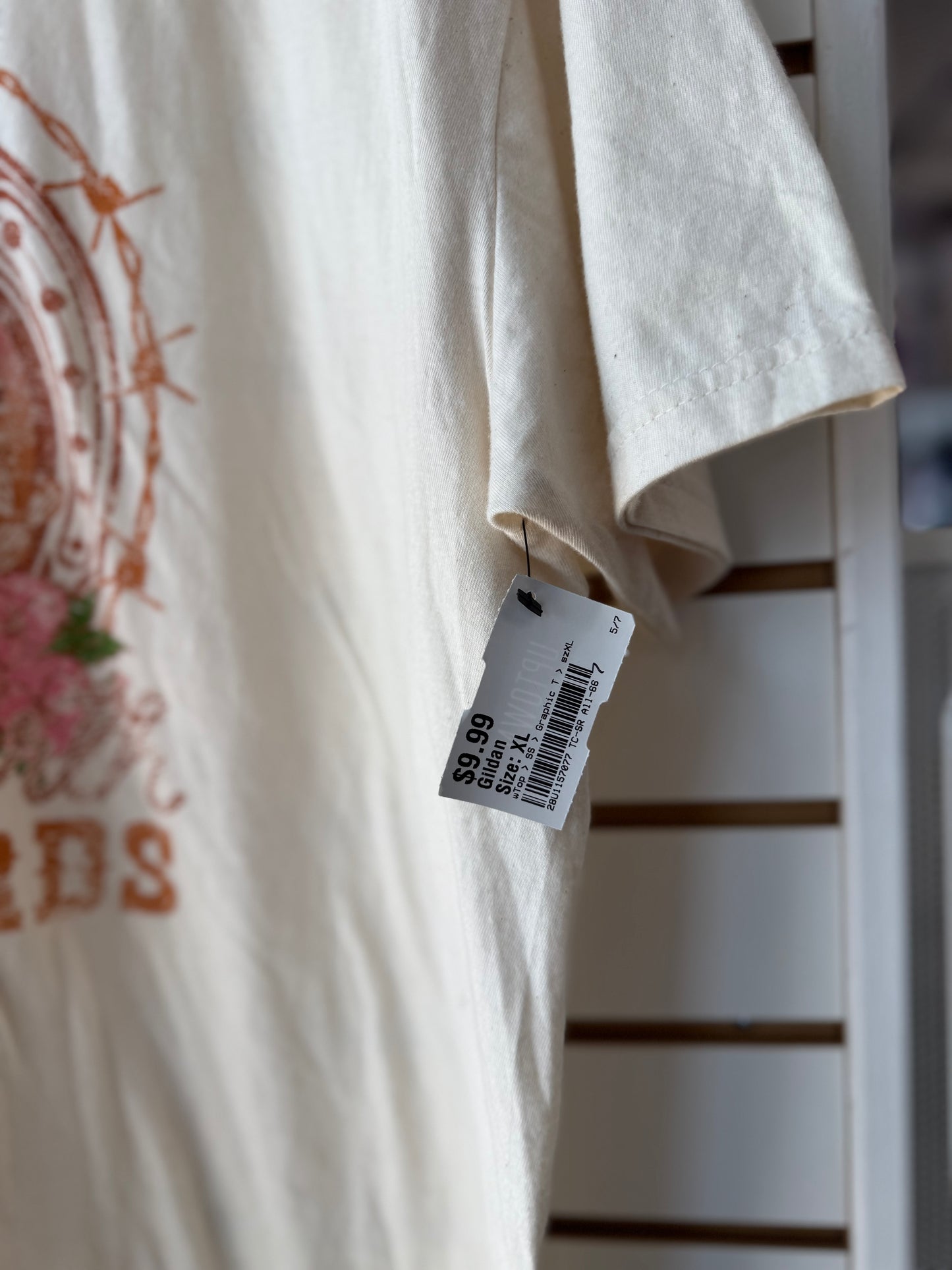 Ft Worth Stockyards cream tshirt size XL