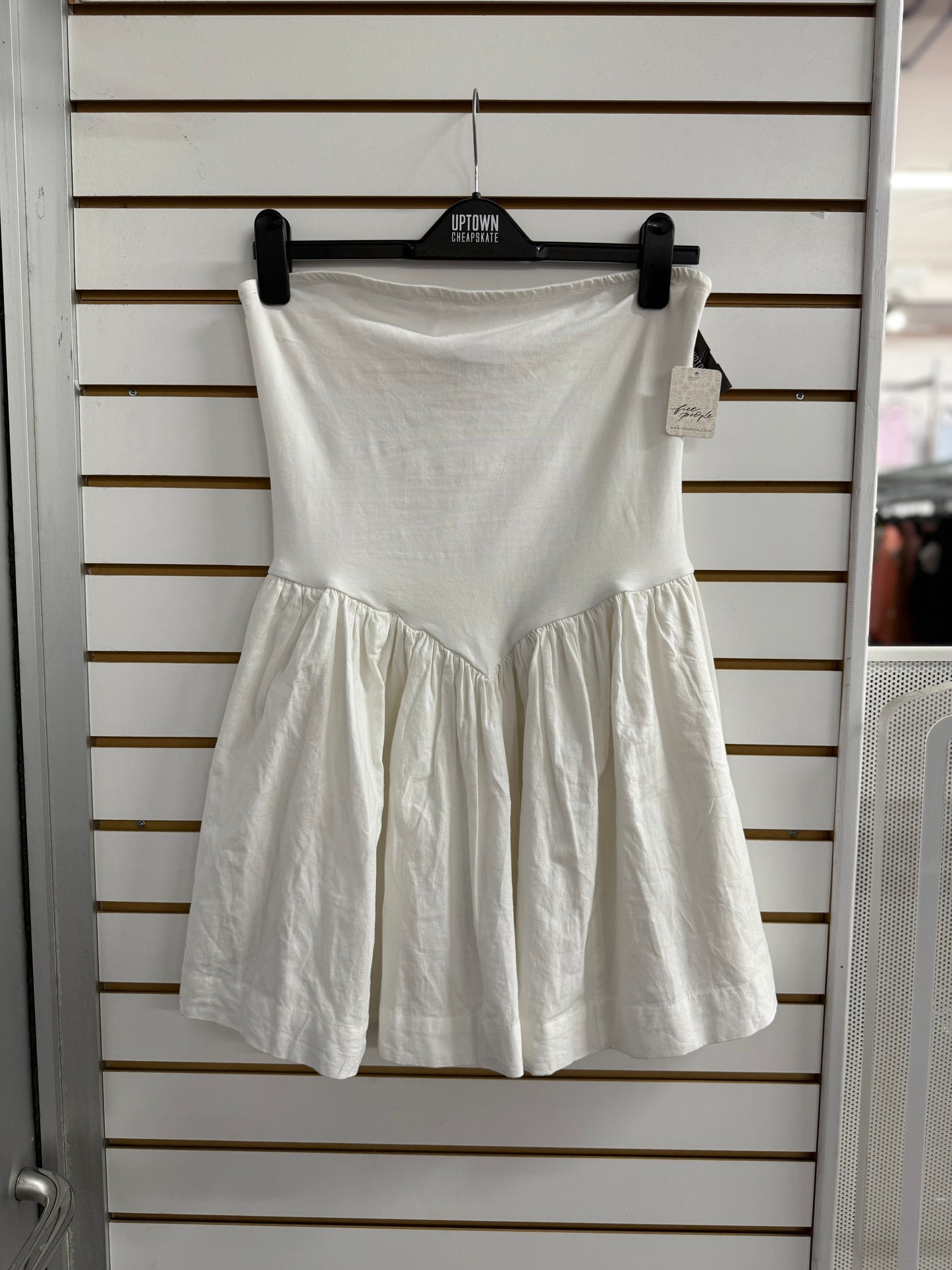 NWT Free People Onda white tube top dress size medium