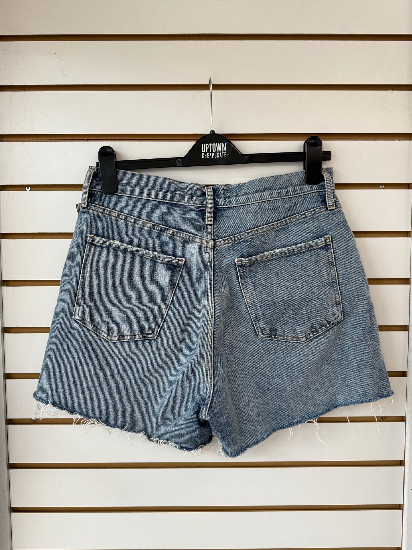 Agolde Dee high rise denim shorts size 28