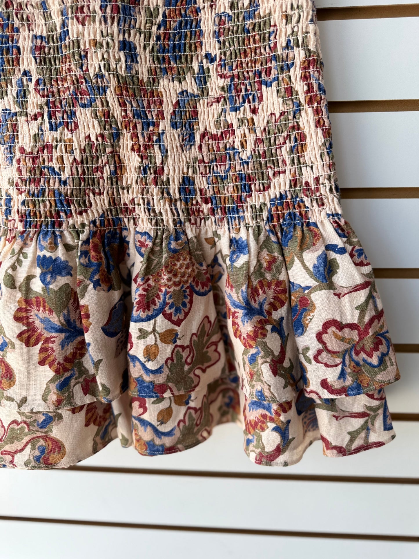 SIR the Label Bettina Floral Shirred Mini Dress size 2