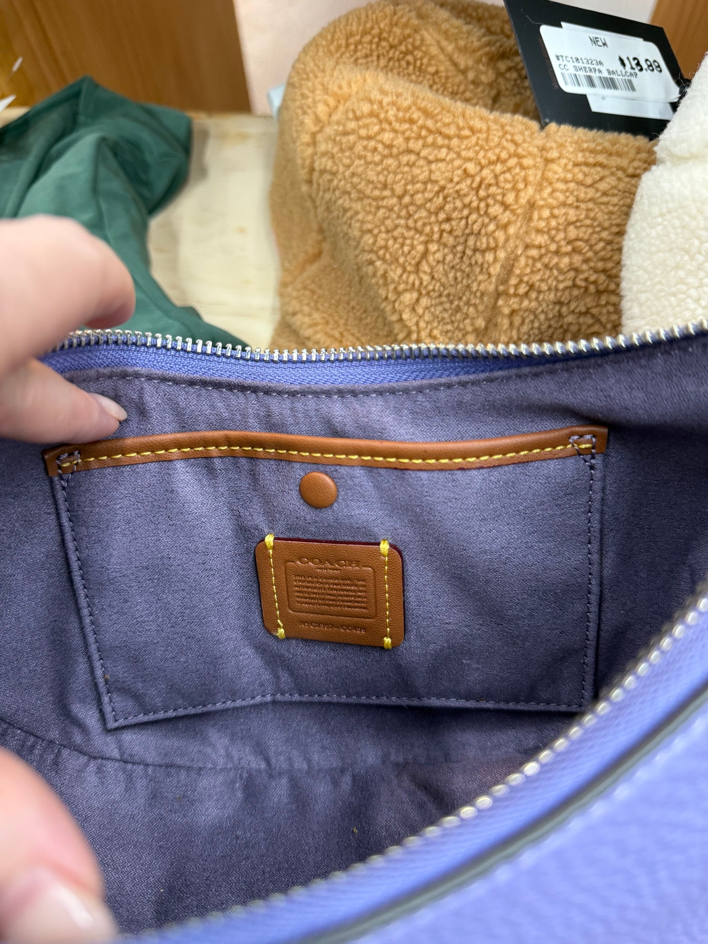 Coach purple Luna bag