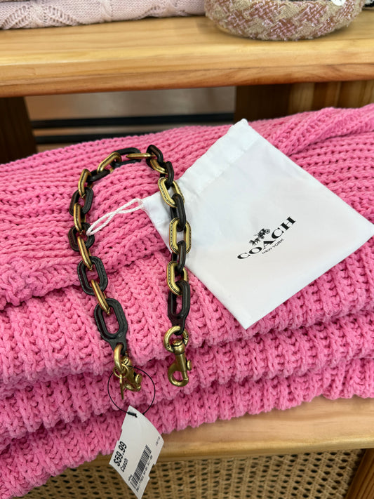 Coach link chain strap