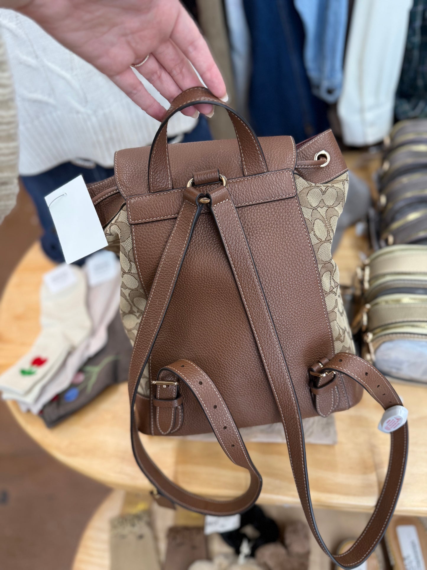 Coach Dempsey drawstring backpack