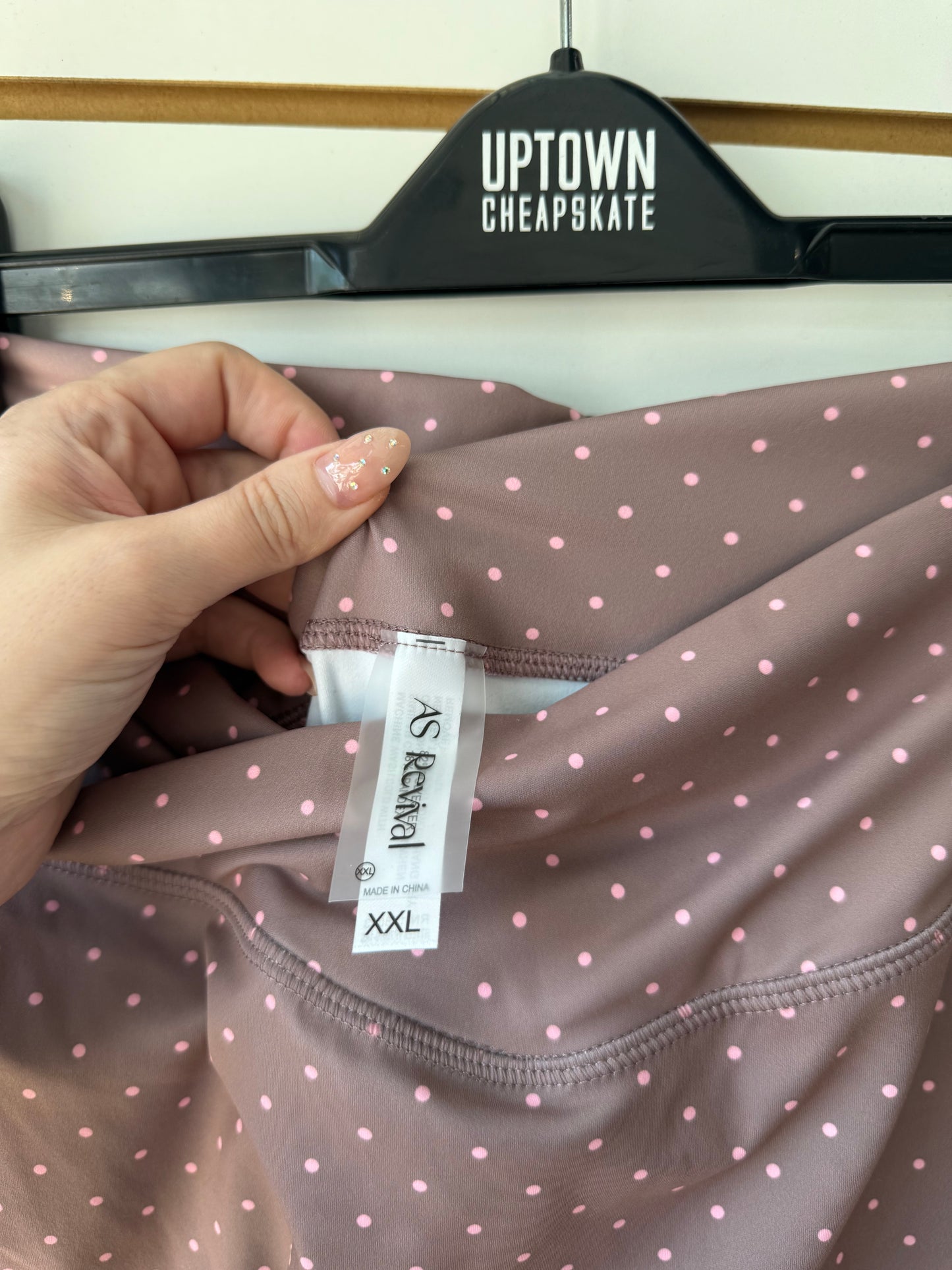 Altar’d State as revival polka dot flare athletic pants sz XXL