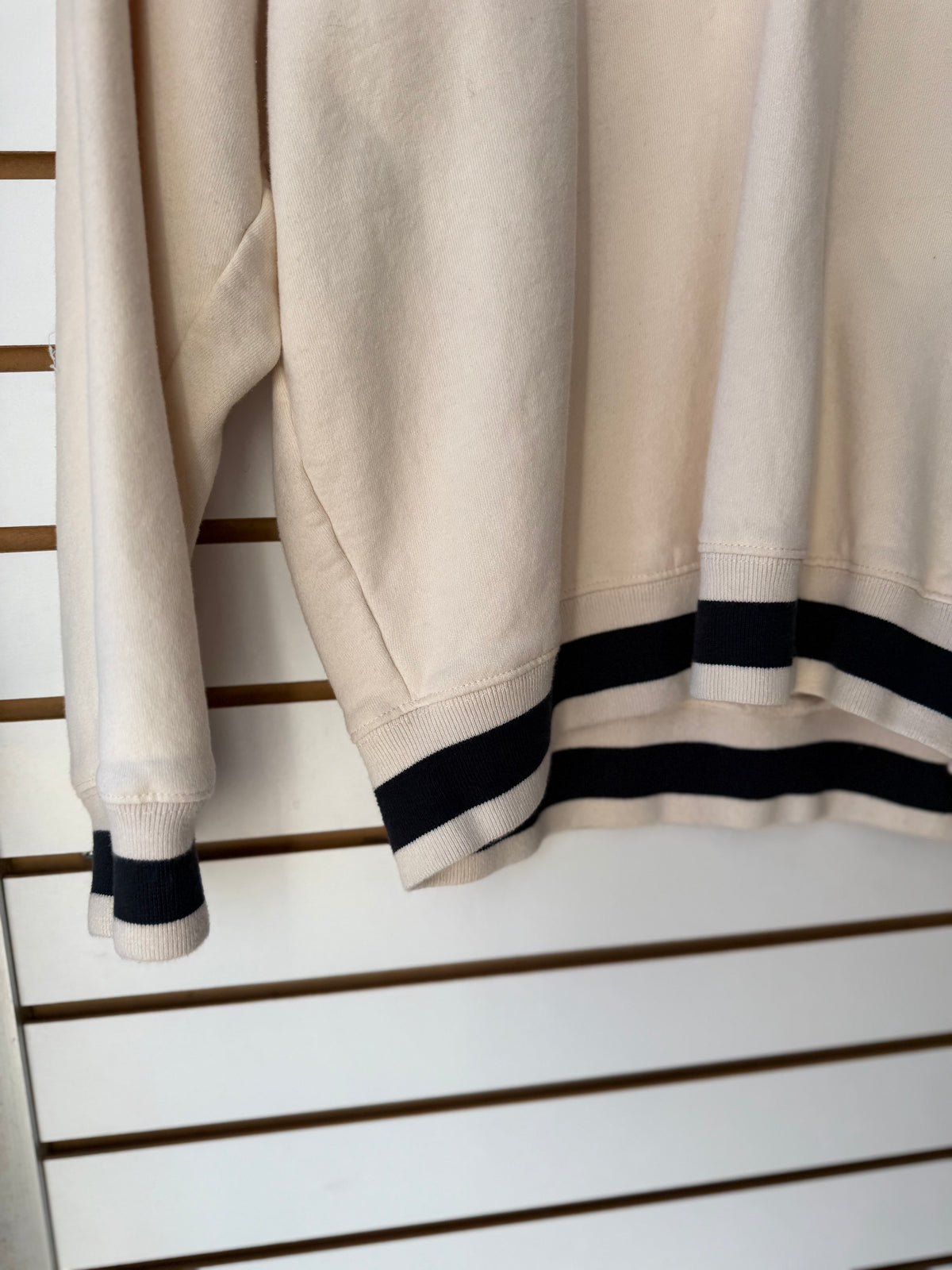 Brandy Melville cream oversized pullover one size