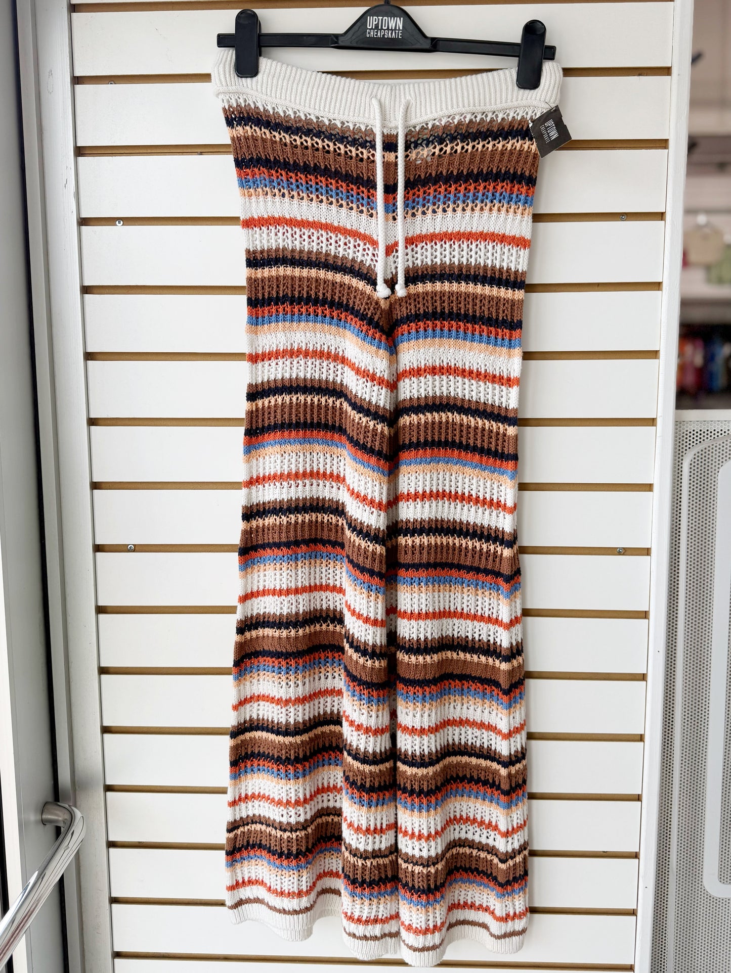 Aerie striped crochet pants size XS