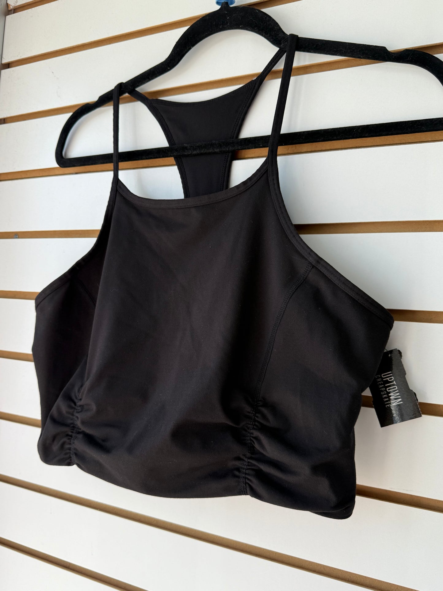 Free People Movement black cropped tank/sports bra sz Large