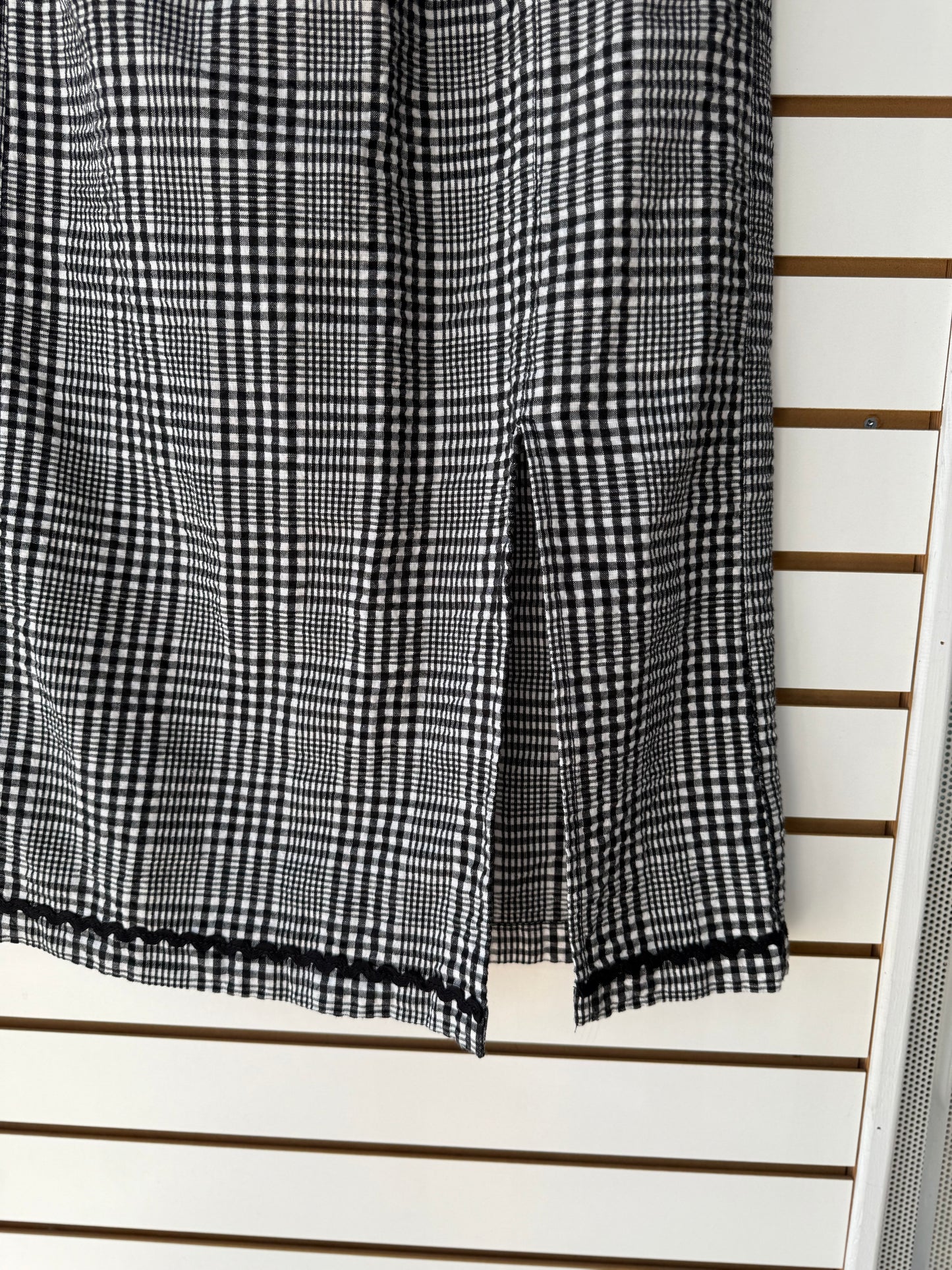 NWT Free People Penelope Gingham Midi Skirt sz XS