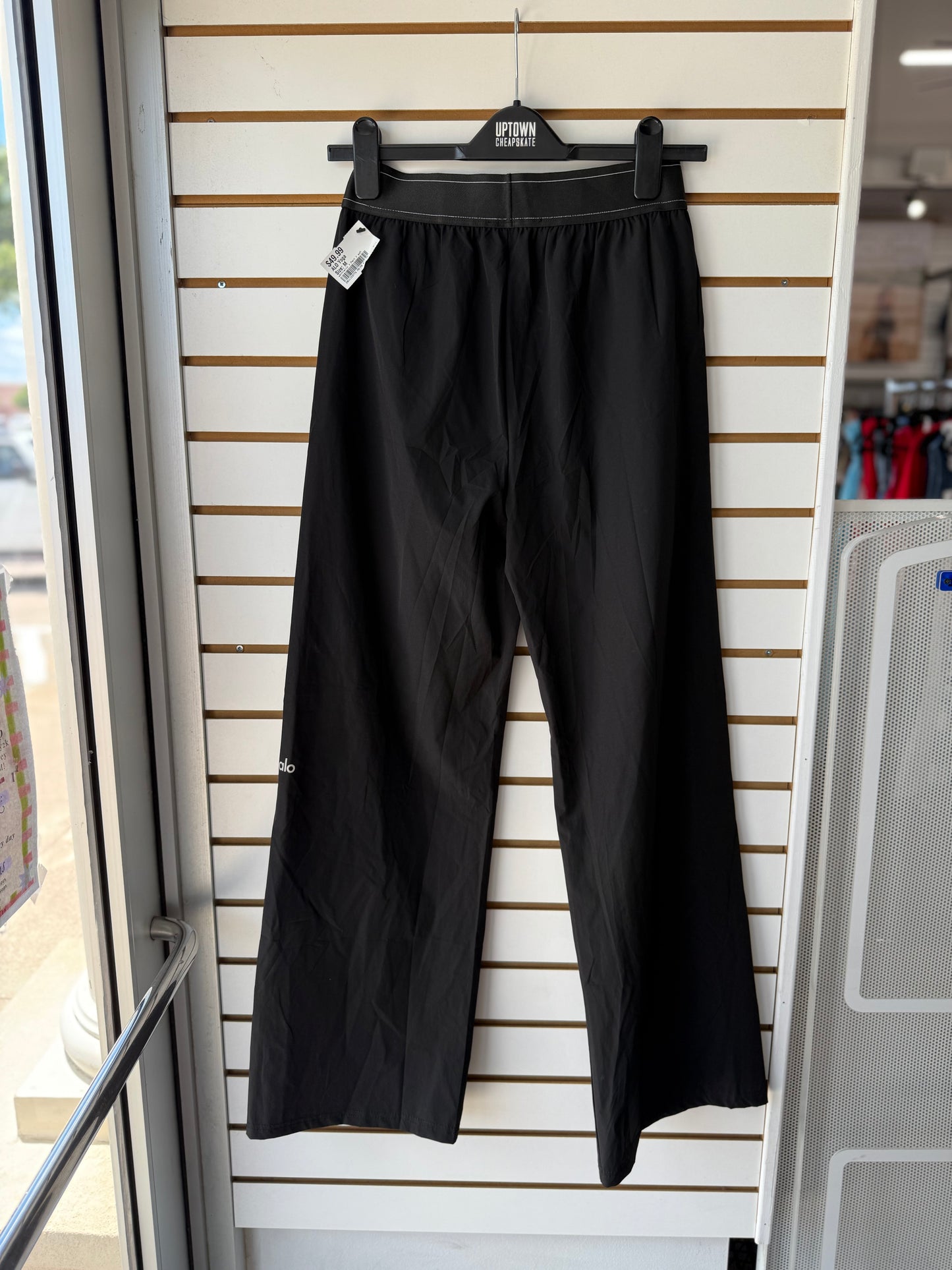 ALO Yoga black suit up trousers (no tag, marked as small)