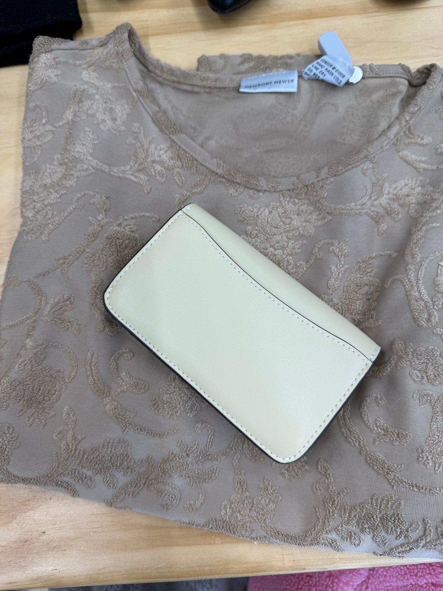 NWT Coach cream wallet