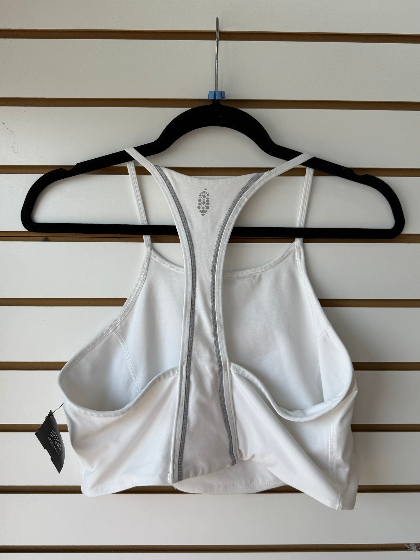 Free People Movement white cropped tank/sports bra sz Large