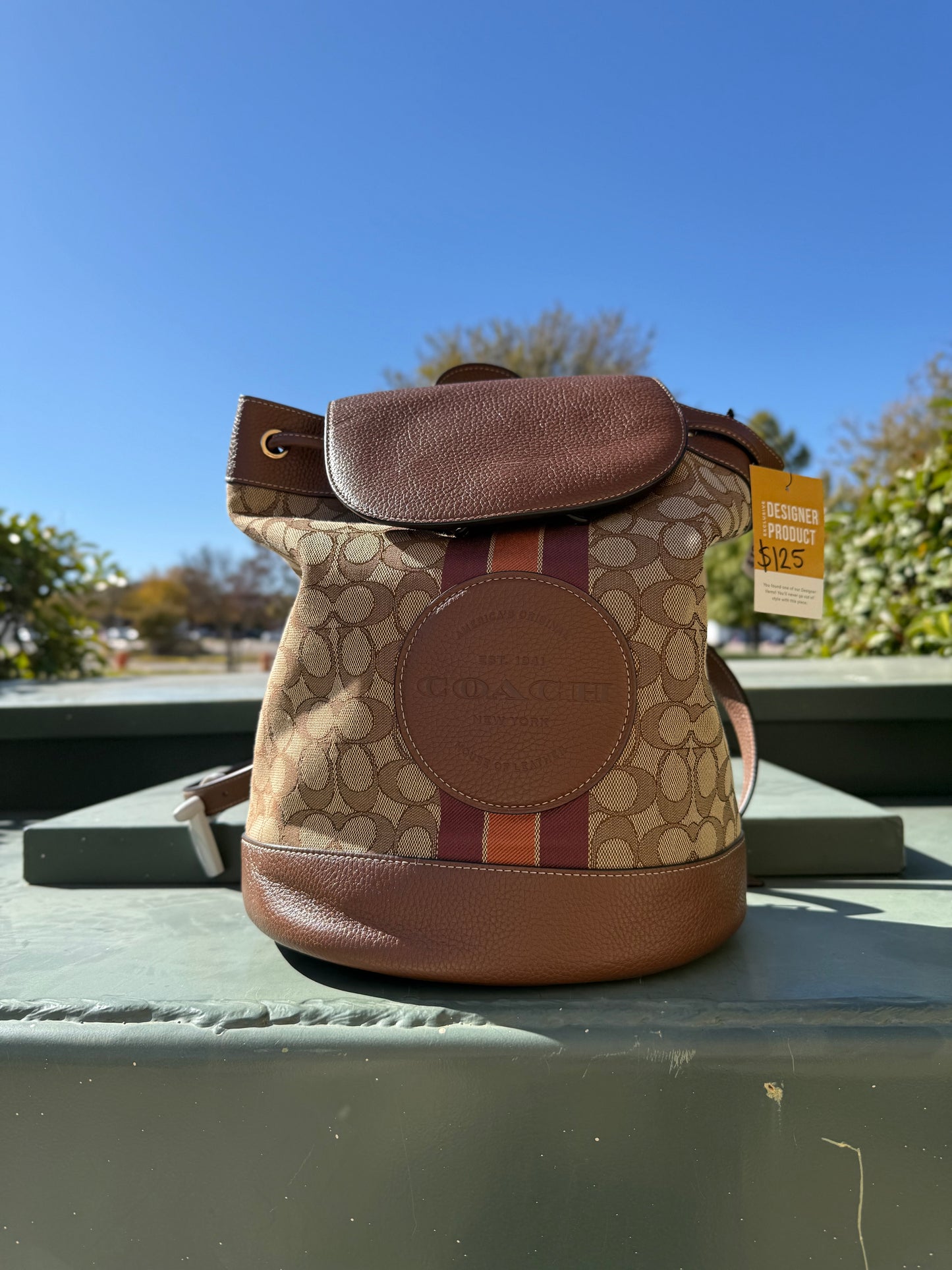Coach Dempsey drawstring backpack