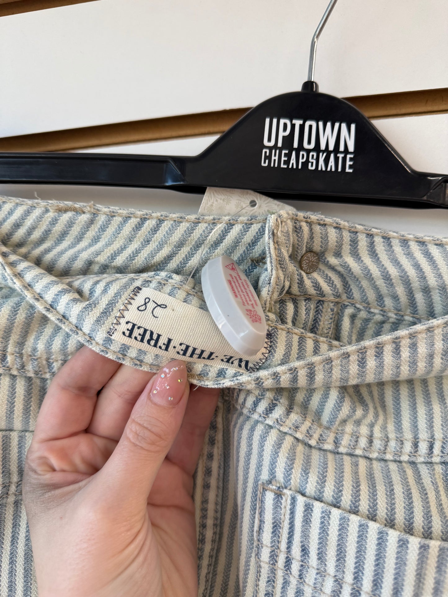 NWT We the Free Wynne striped skirt sz 28