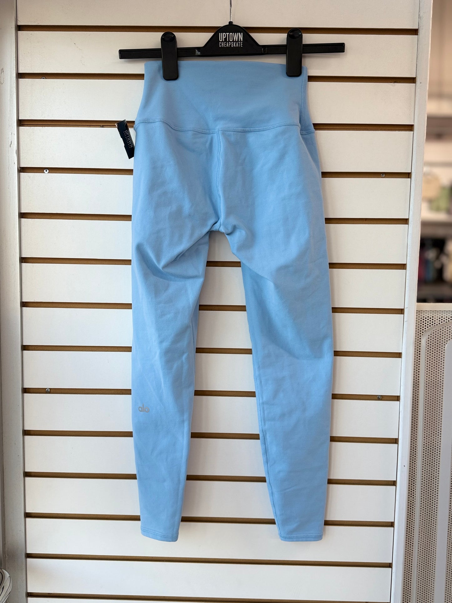 ALO Yoga light blue high waist airbrush leggings sz XS
