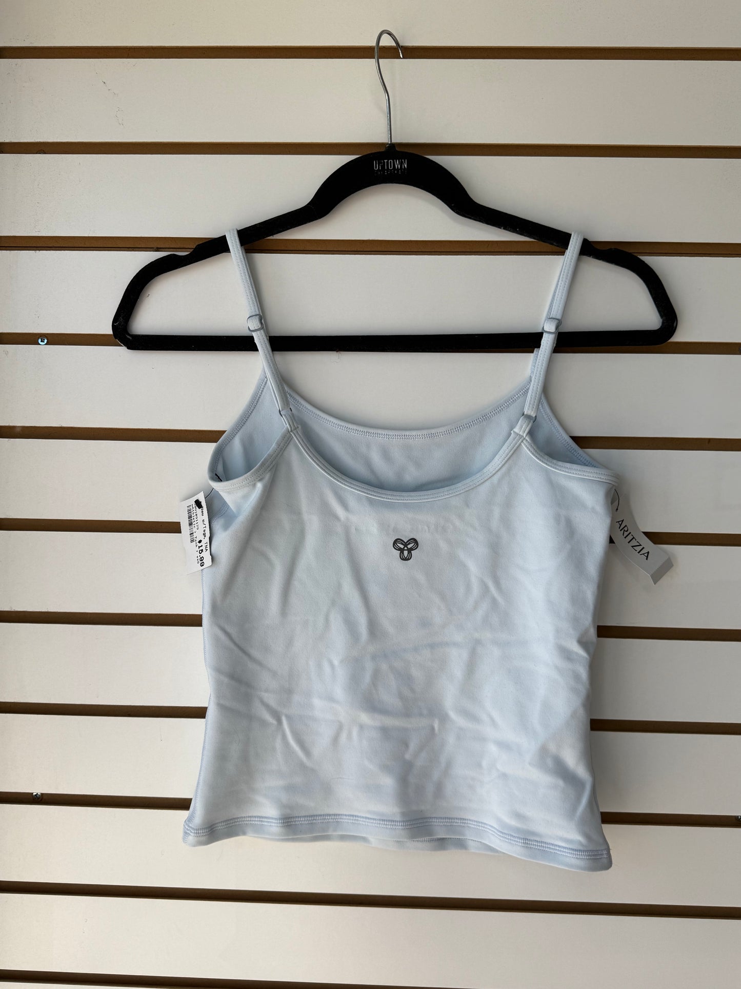 NWT TNA Aritzia cloud blue cropped workout cami sz S