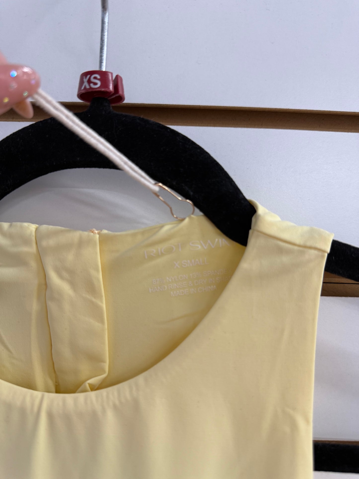 NWT Riot Swim yellow Jace one piece size XS