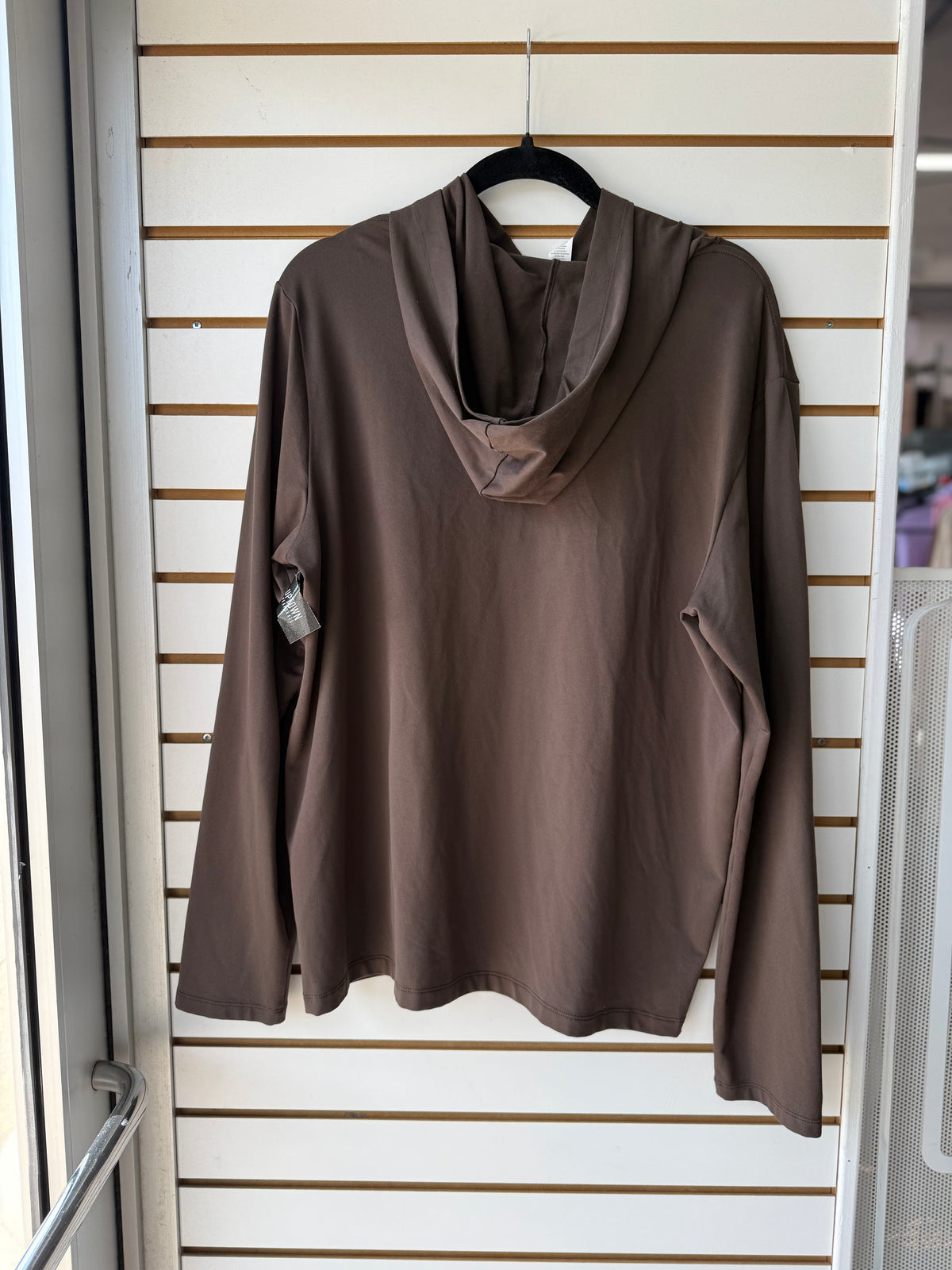 ALO Yoga mens brown hoodie long sleeve size large