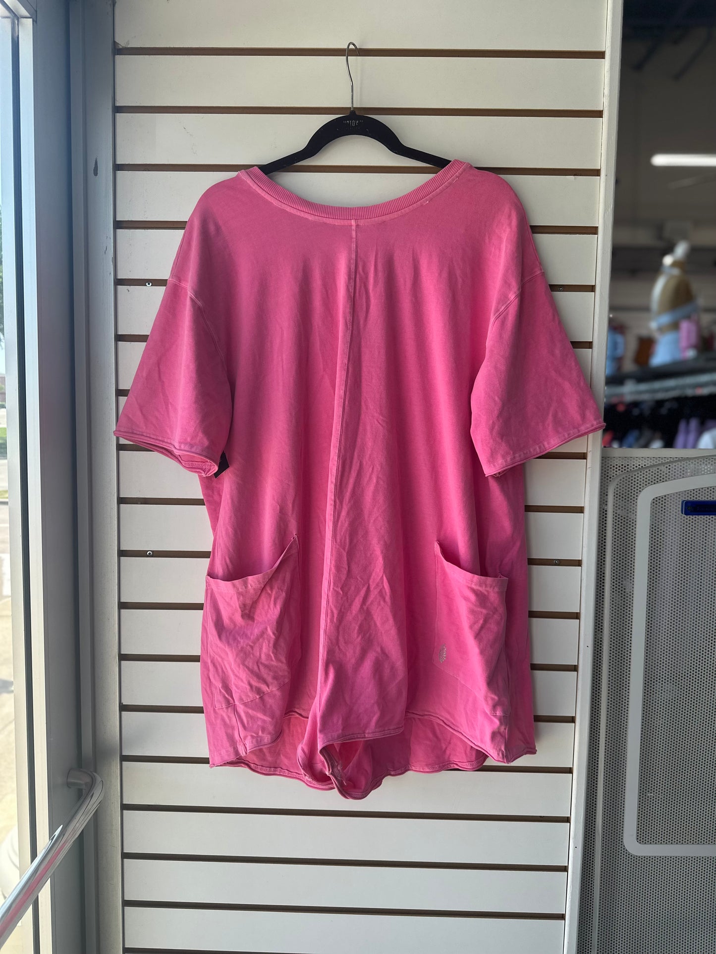 FP Movement pink hot shot tee romper size large