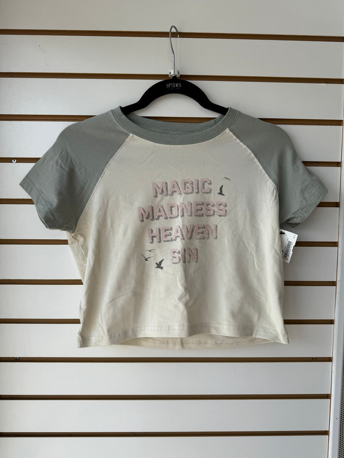 Taylor Swift 1989 Magic Madness Heaven Sin cropped tee size medium