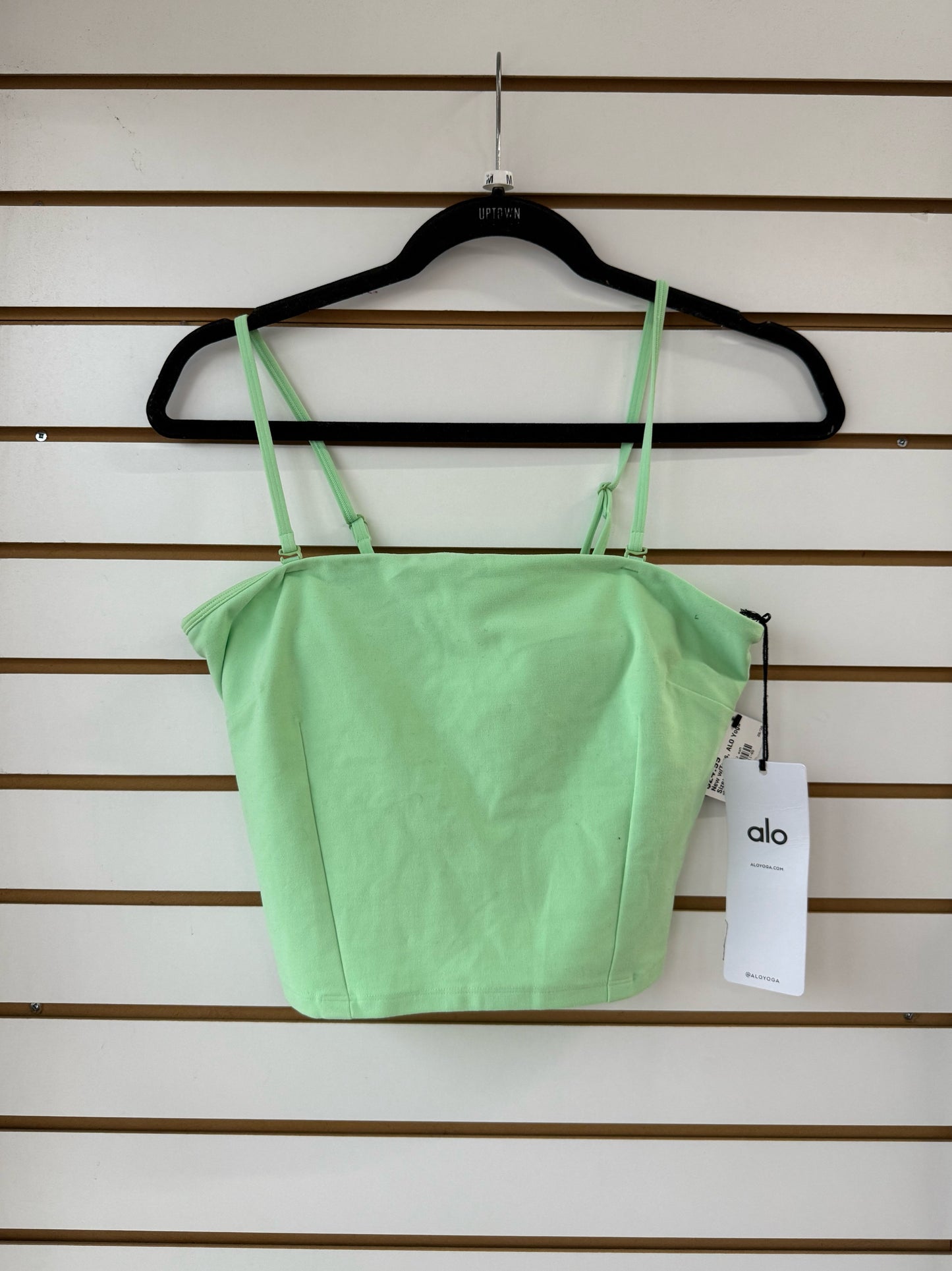 ALO Yoga alosoft green convertible sun-kissed bandeau size medium (small spots on front)