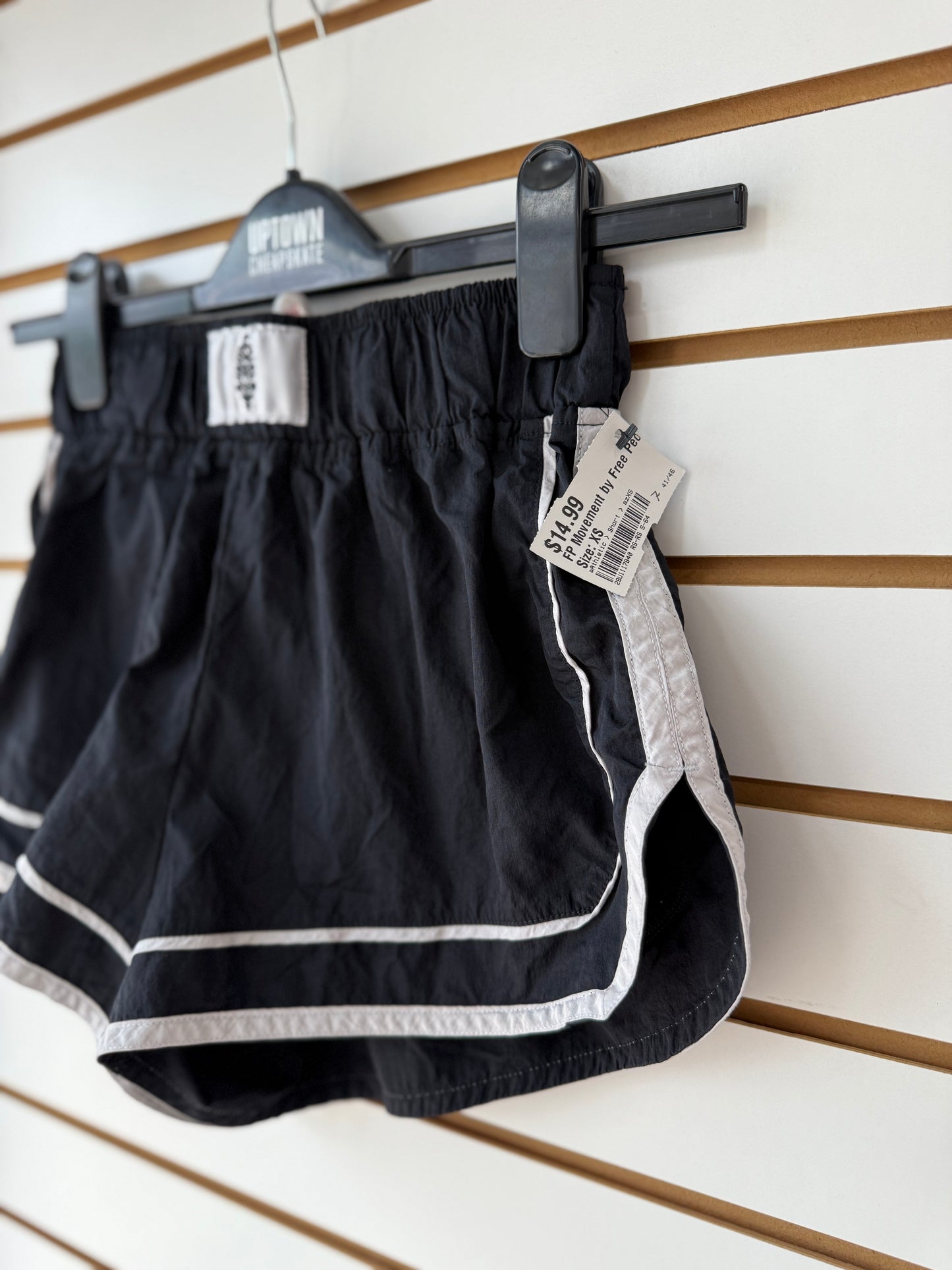 Free People Movement varsity blues black shorts size XS