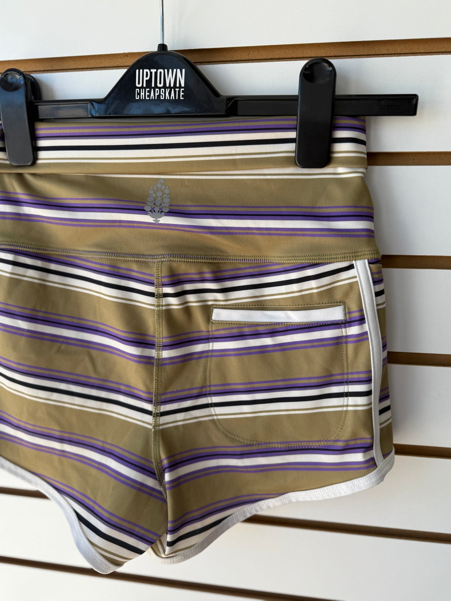 Free People Movement Island Time striped shorts size S