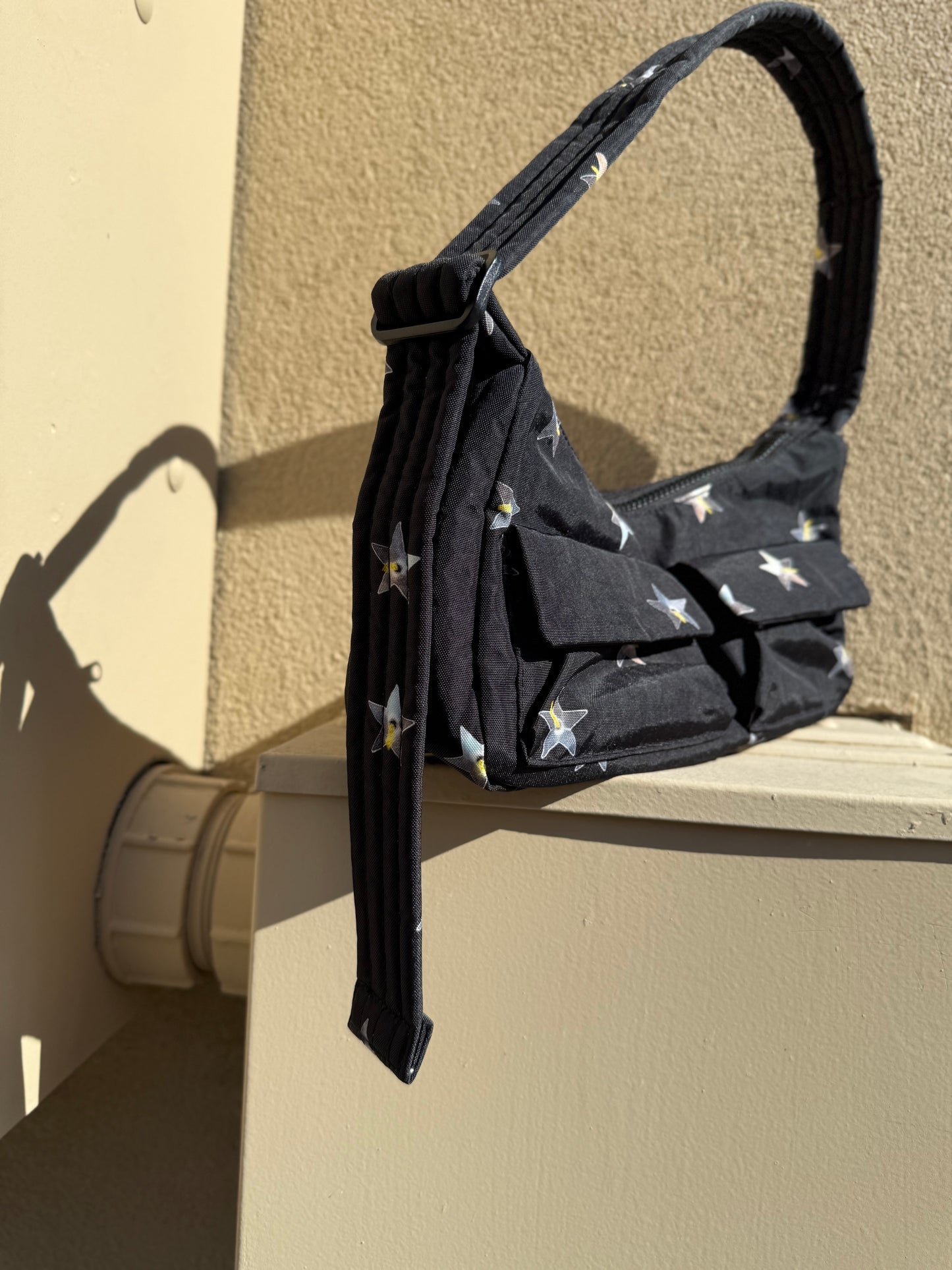 Baggu black star cargo shoulder bag