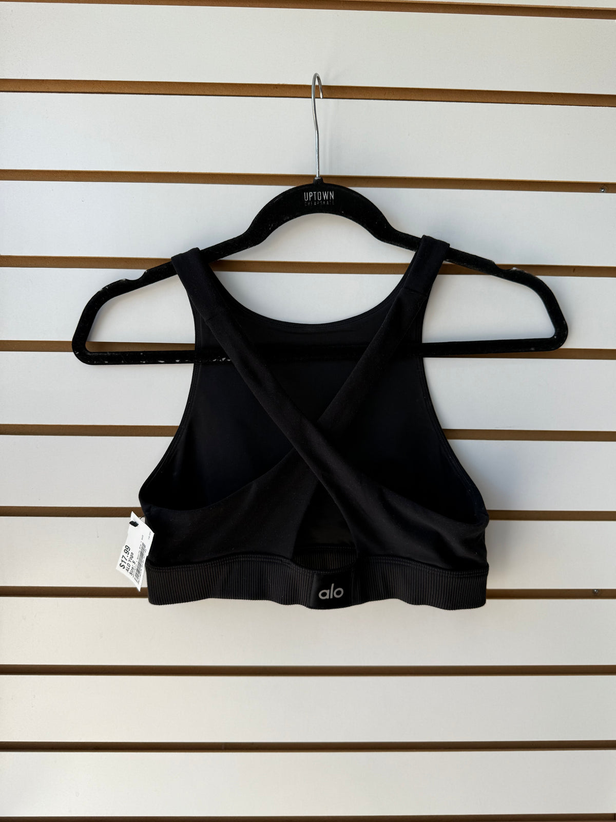 ALO Yoga black sports bra size small
