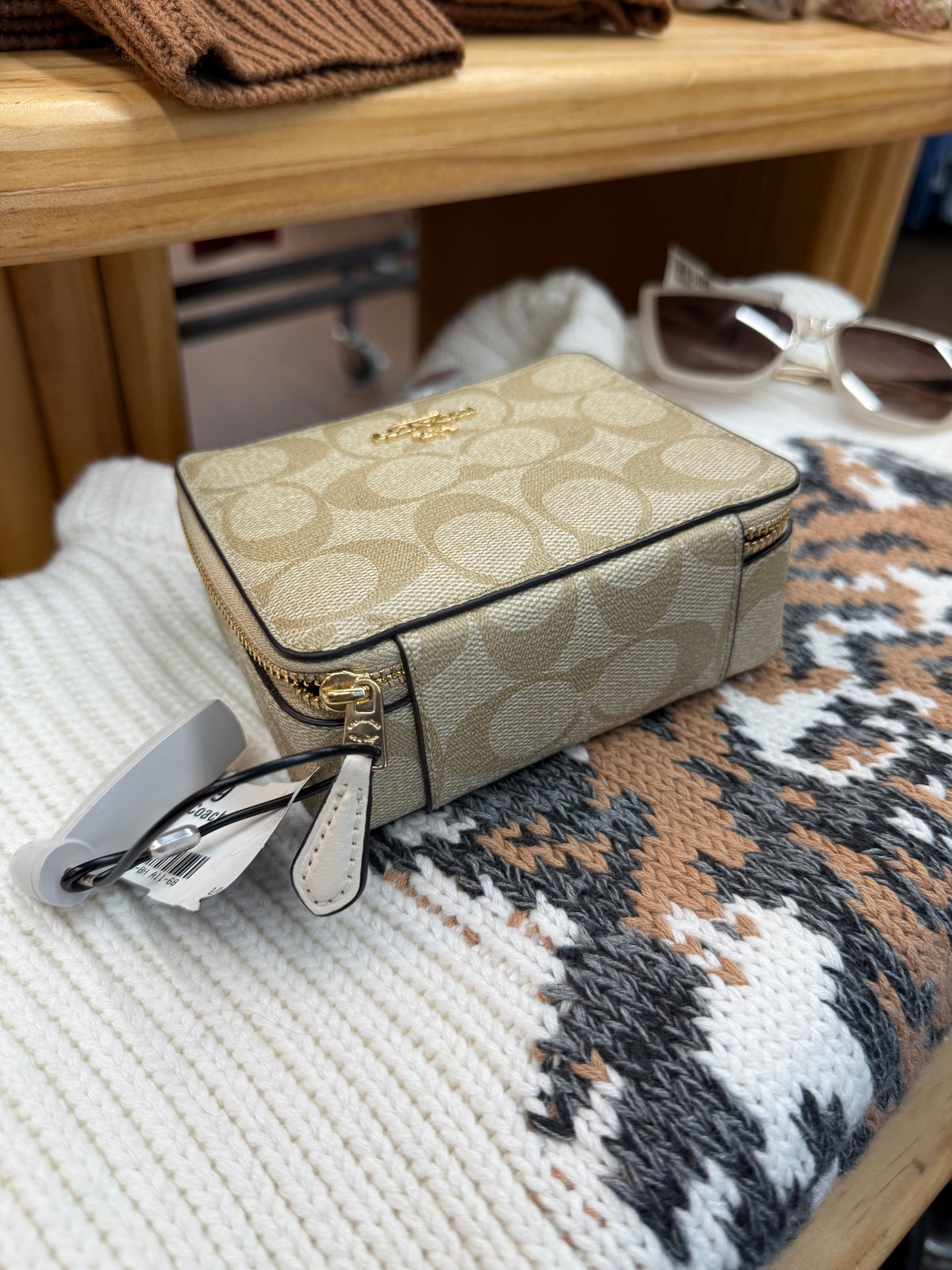 Coach monogram jewelry box