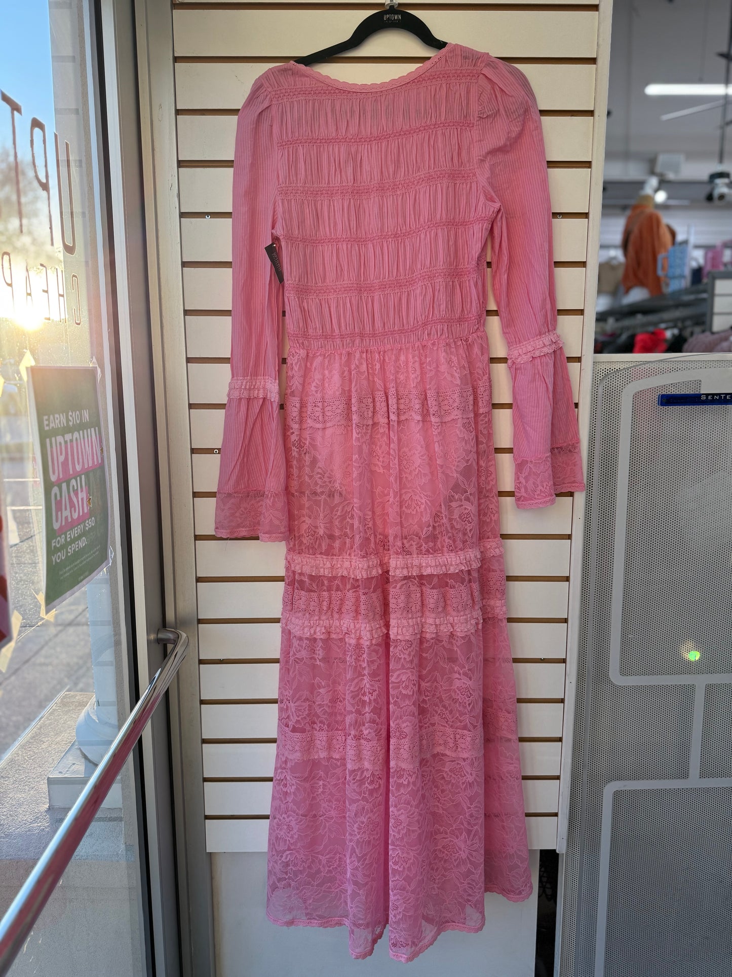 NWT Intimately Free People Sweet Saloon pink maxi bodysuit size medium