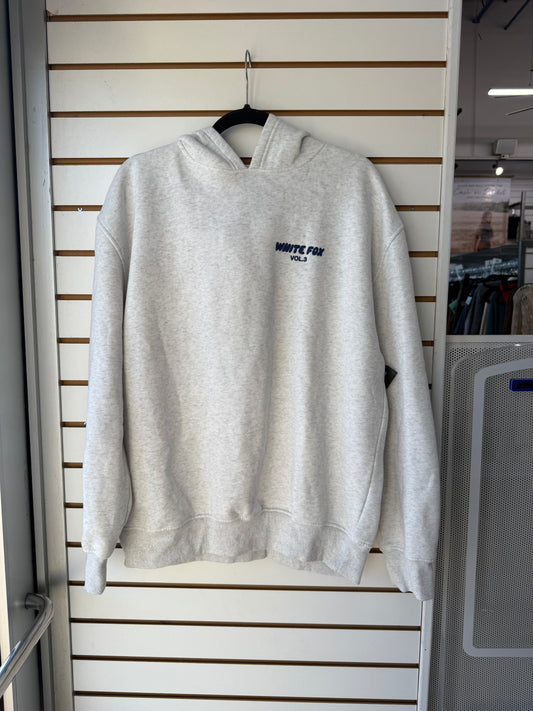White Fox gray hoodie size M/L