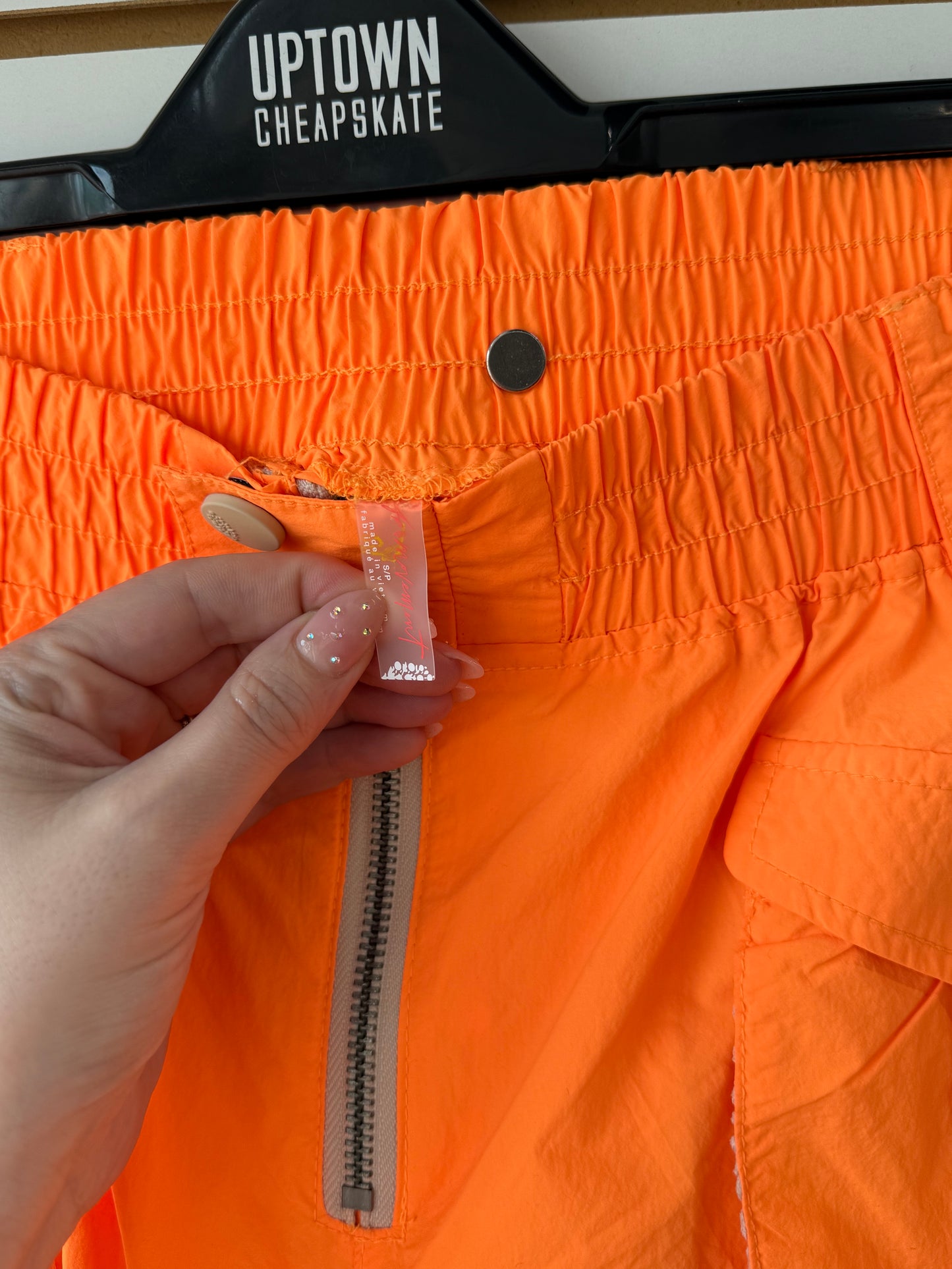 Free People Movement morning meadow orange hiking pants sz small